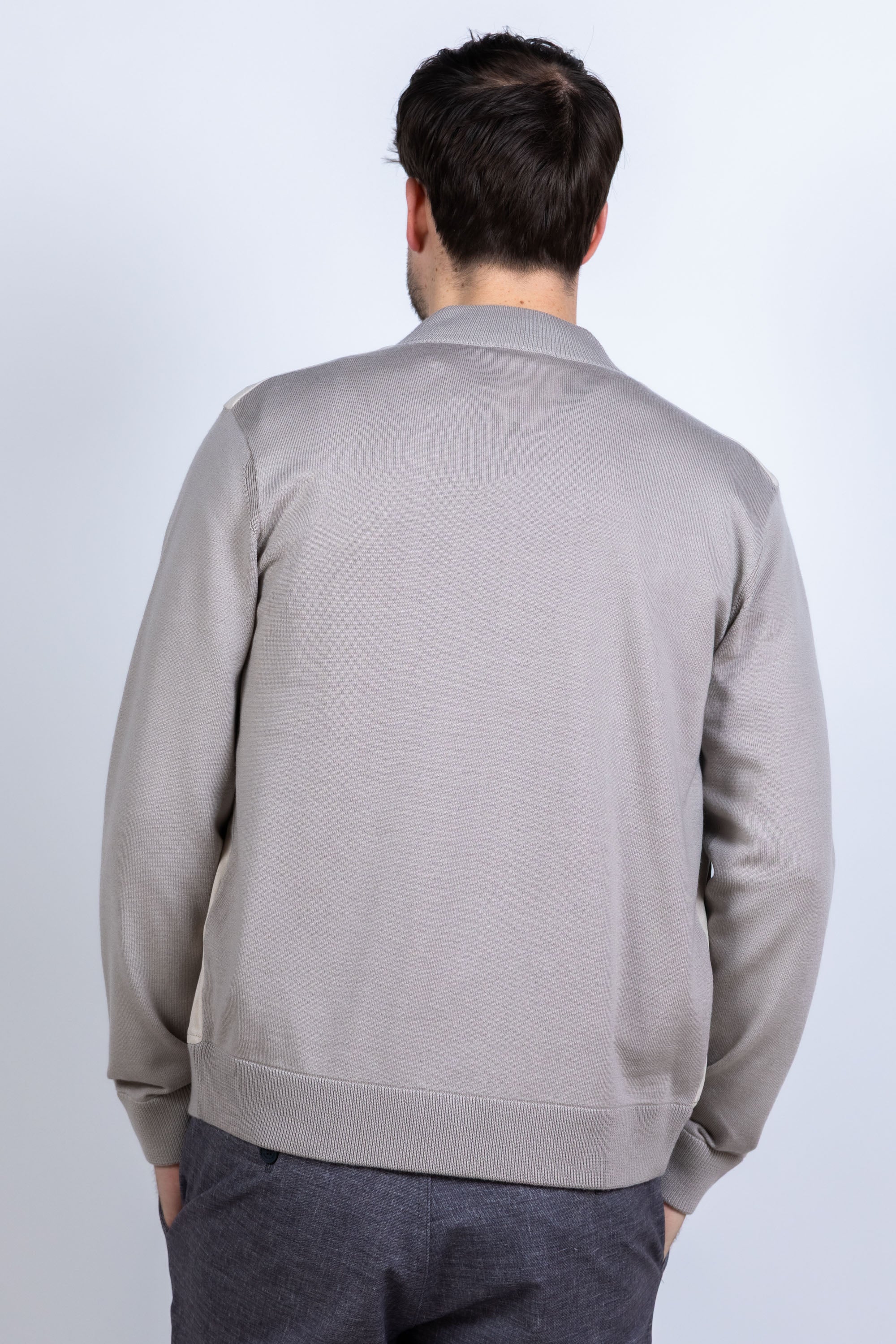 Jasje met rits - Licht taupe