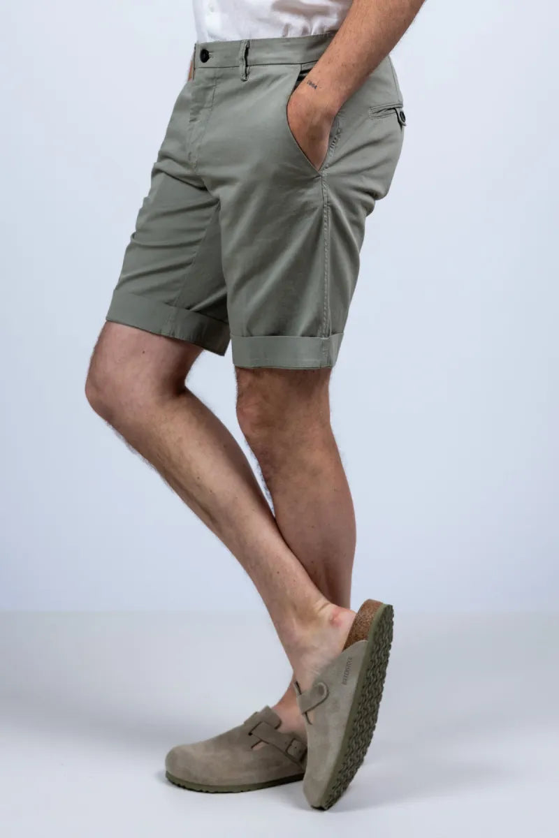 MASONS MASONS 9BE27873-ME303 Korte broek met omslag - Olijfgroen