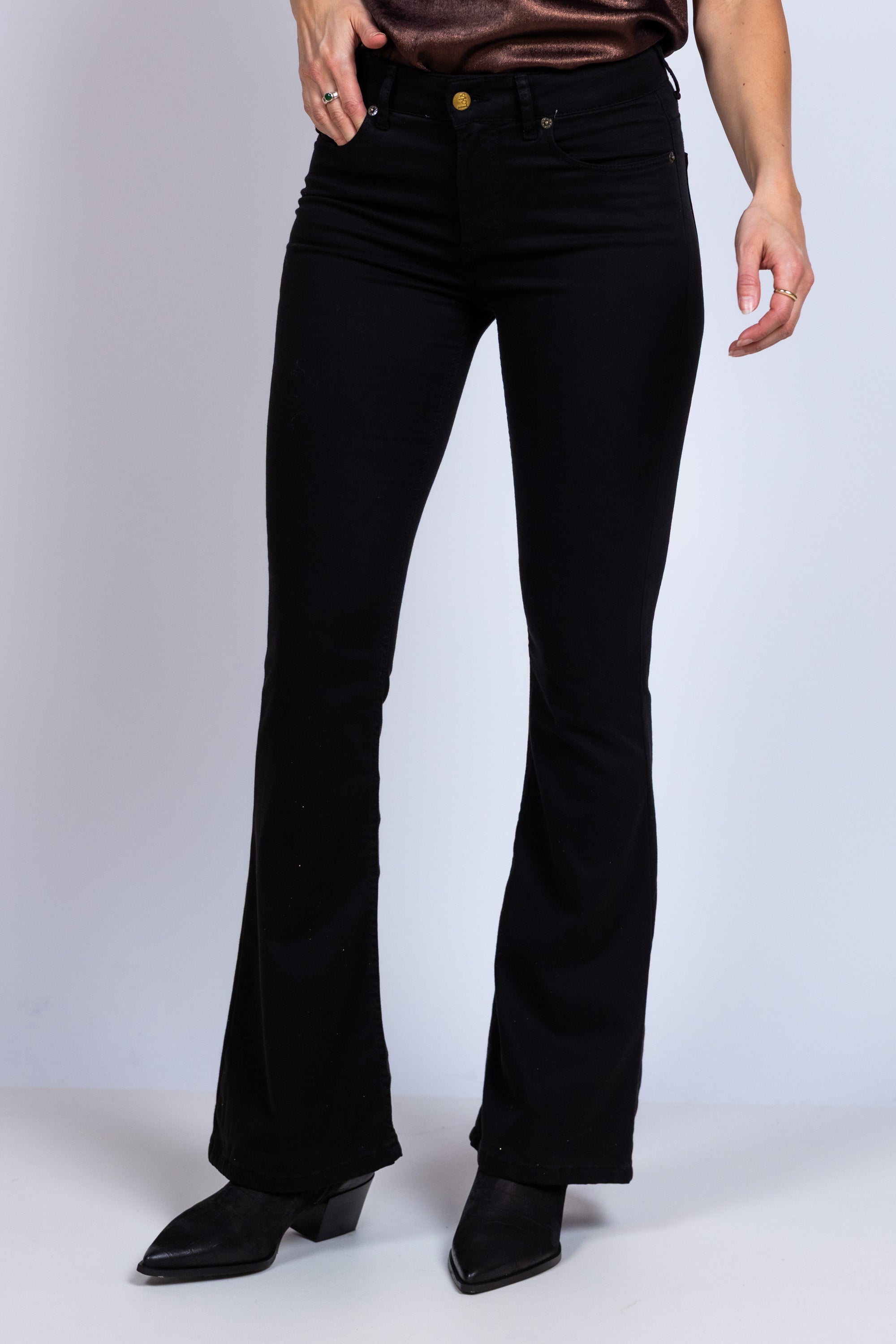 Flared jeans - Zwart
