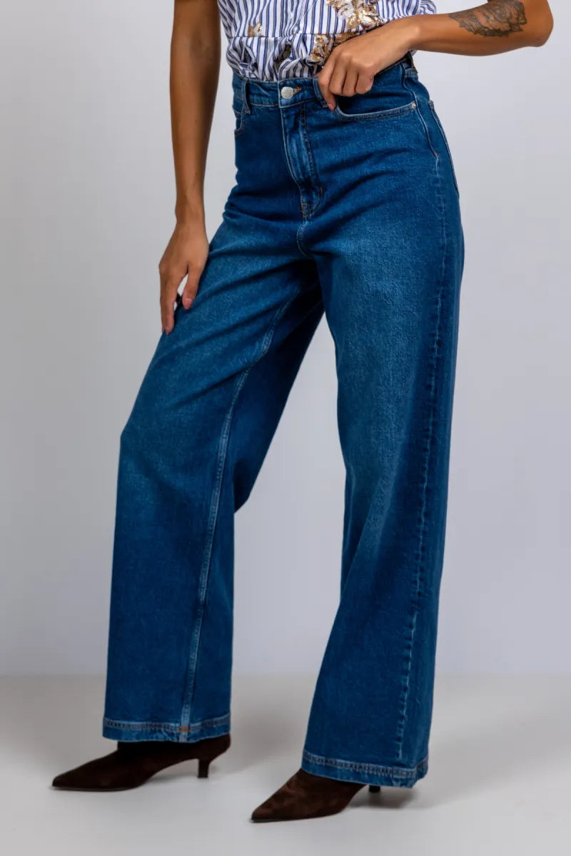 MUNTHE MUNTHE LACUBU JEANS Jeans met wijde pijpen - Jeans