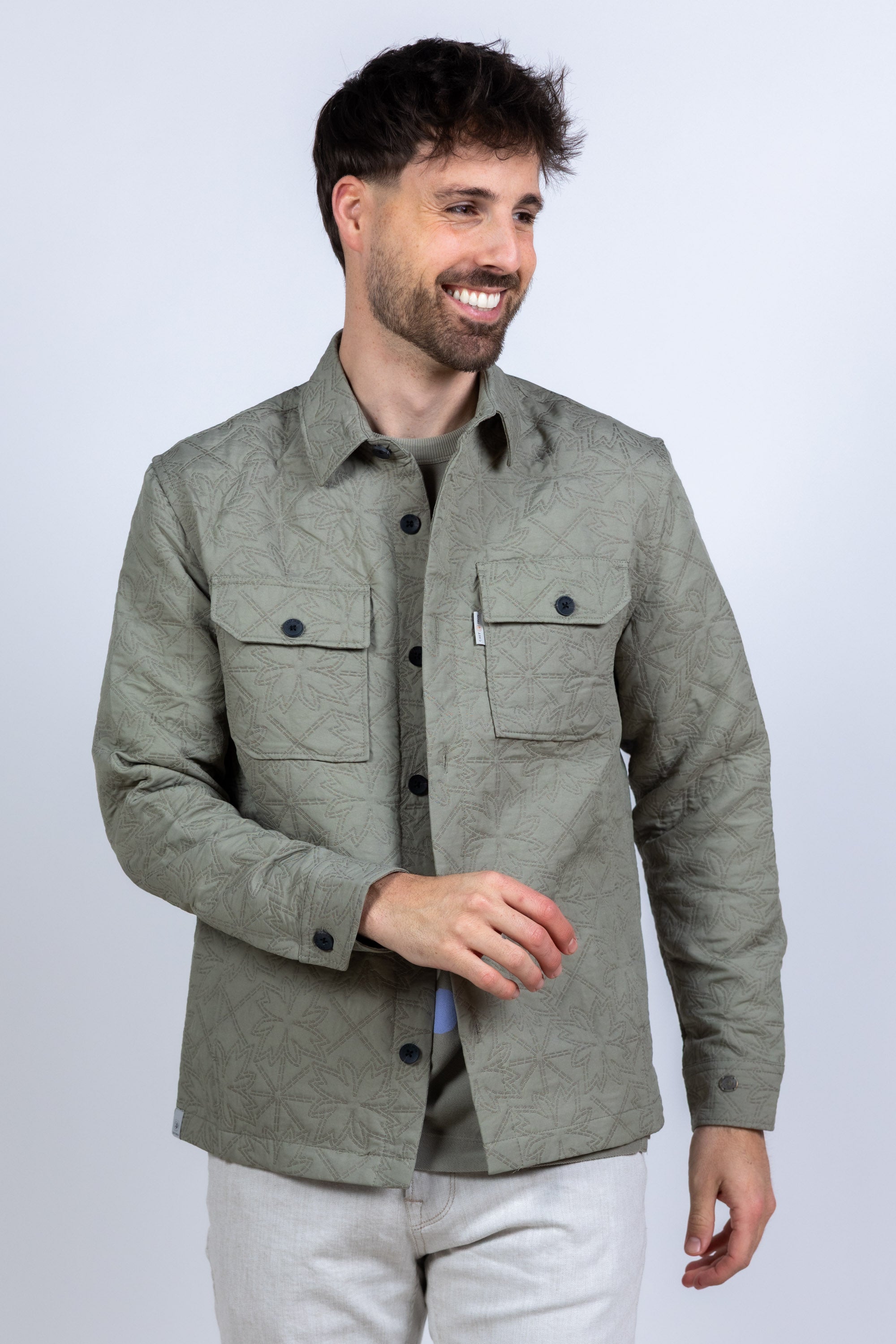 Jasje met print - Khaki