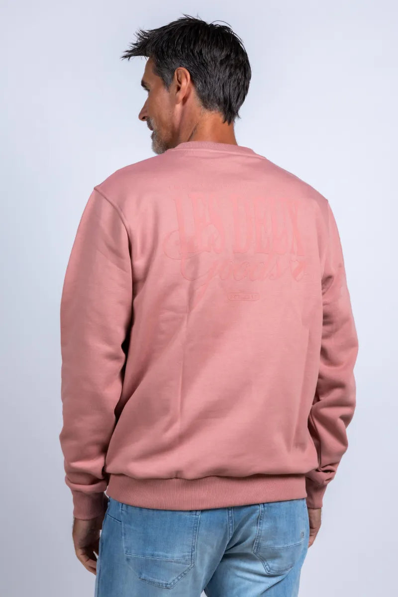 LES DEUX H LES DEUX H 1001507 LES DEUX H 1001507 Sweater met ronde hals - Oudroze