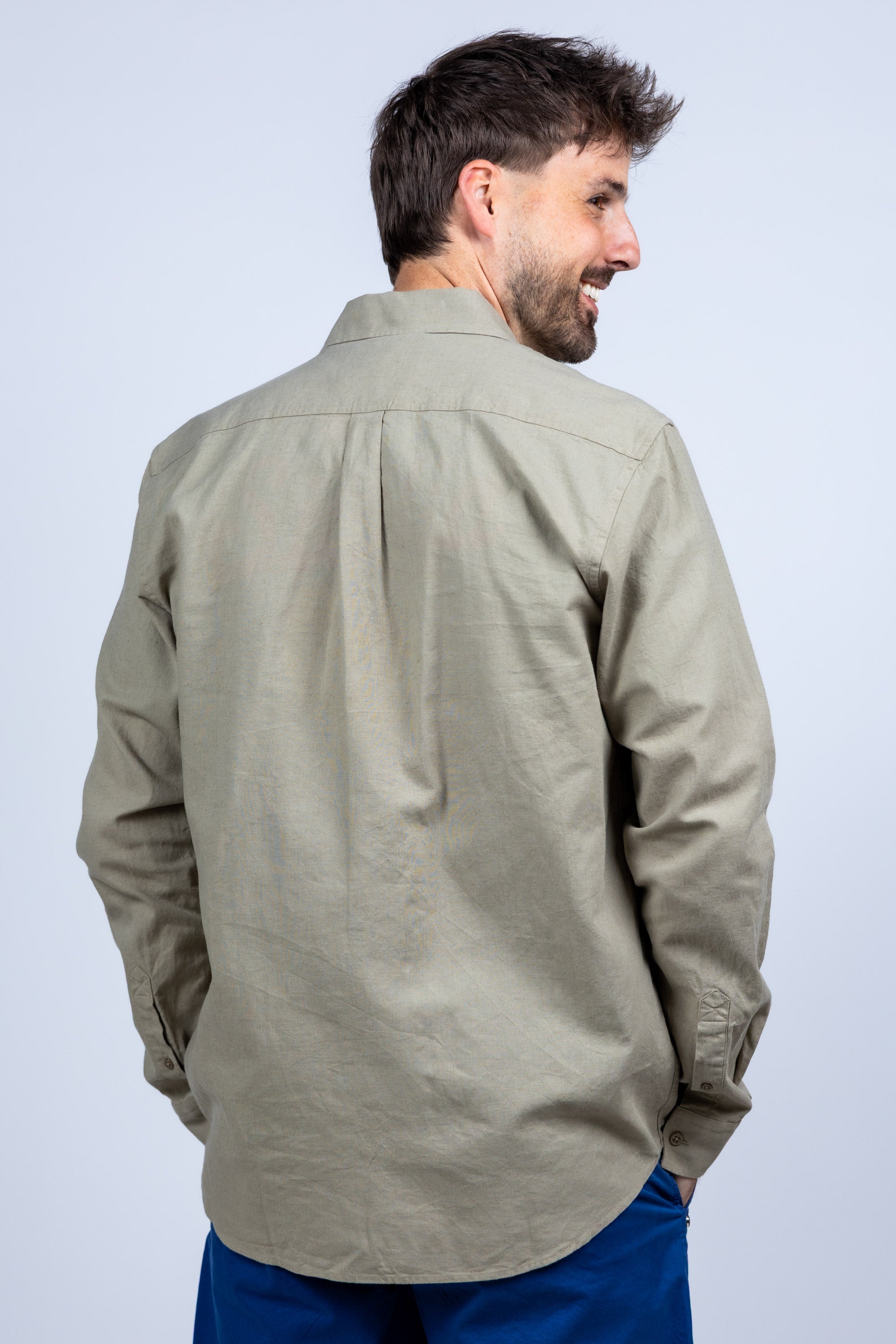Overhemd met knopen - Taupe