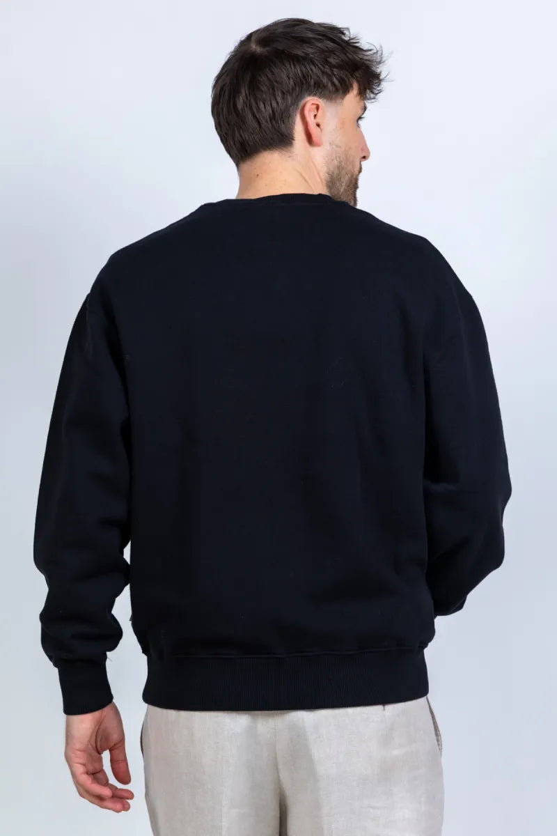 FORET FORET F1017 Sweater met borduring - Zwart