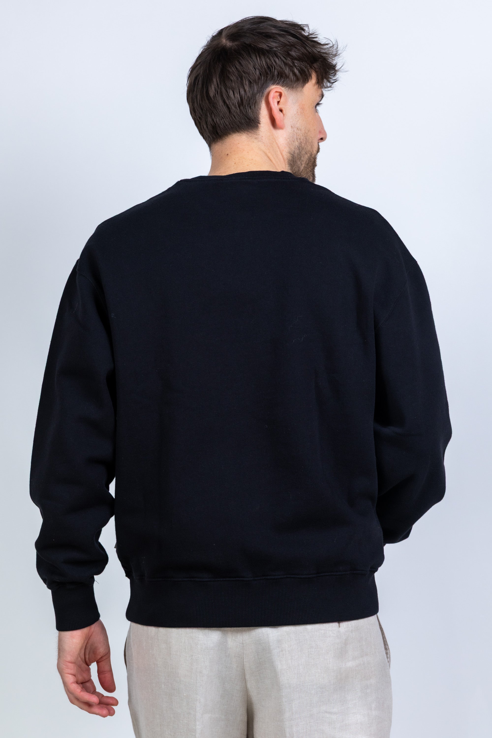 Sweater met borduring - Zwart