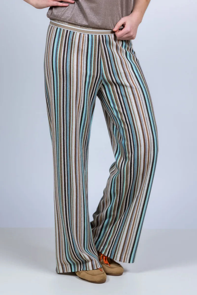 CAMBIO CAMBIO 6485-0318.00 CAMBIO 6485-0318.00 Broek met strepen - Bleu