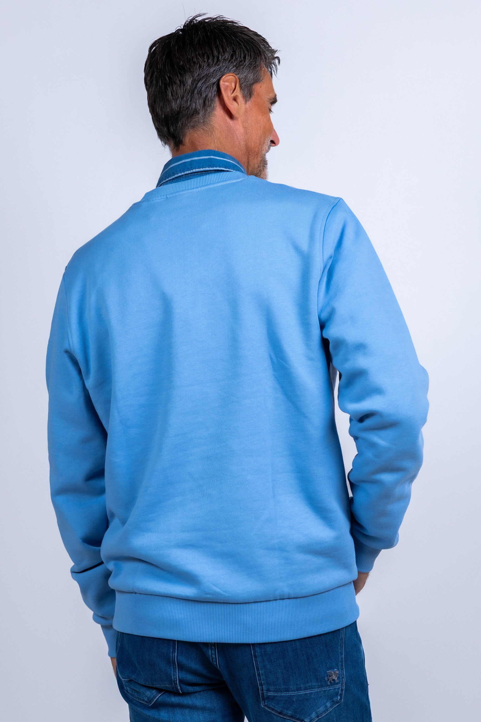 Sweater met tekst - French blue