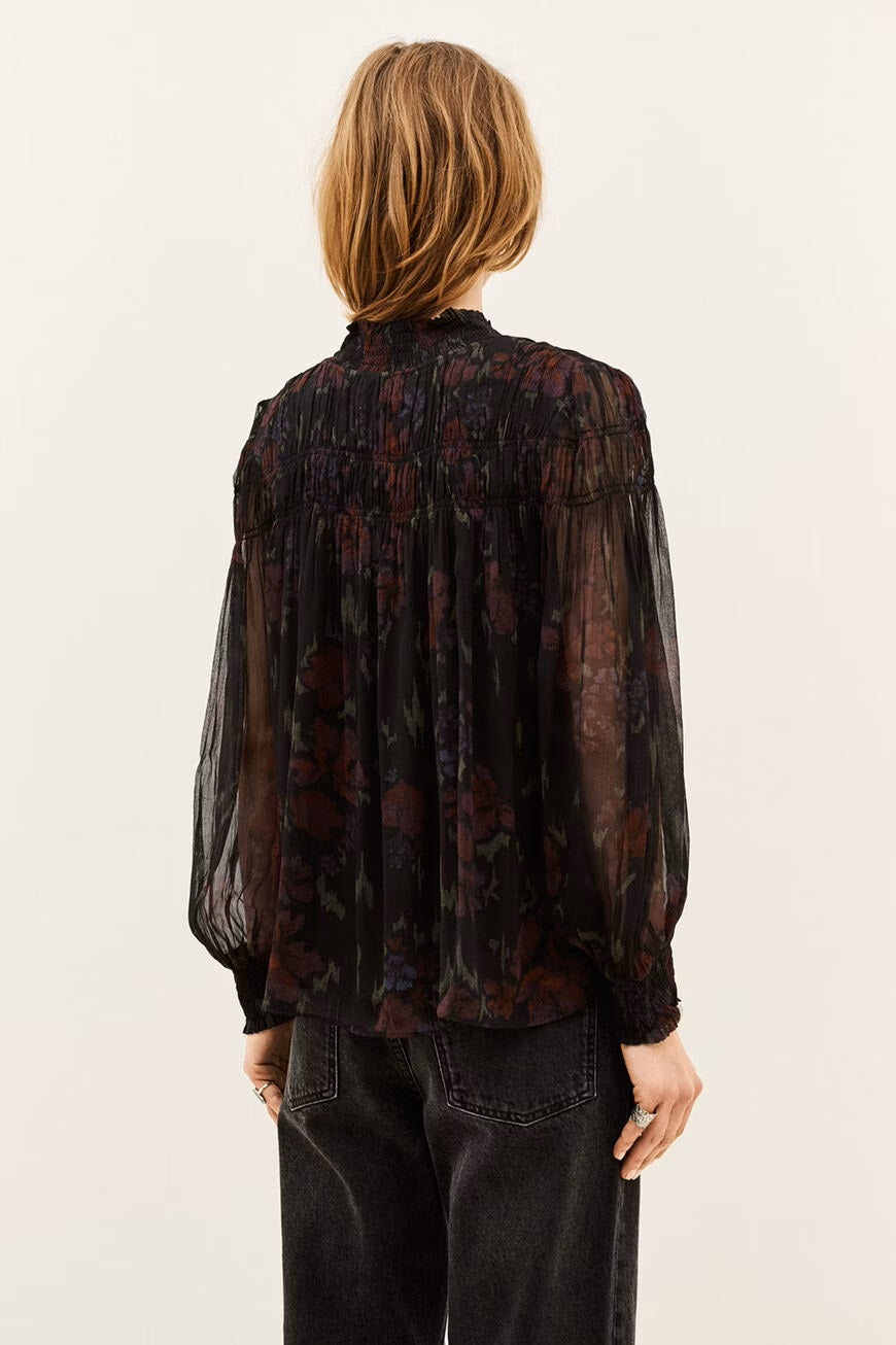 BA&SH BA&SH DOUCE BLOUSE zwart
