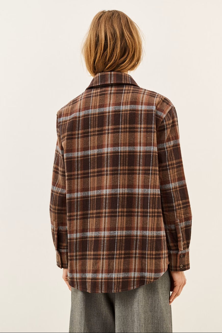 BA&SH BA&SH ROXEA SHIRT brique