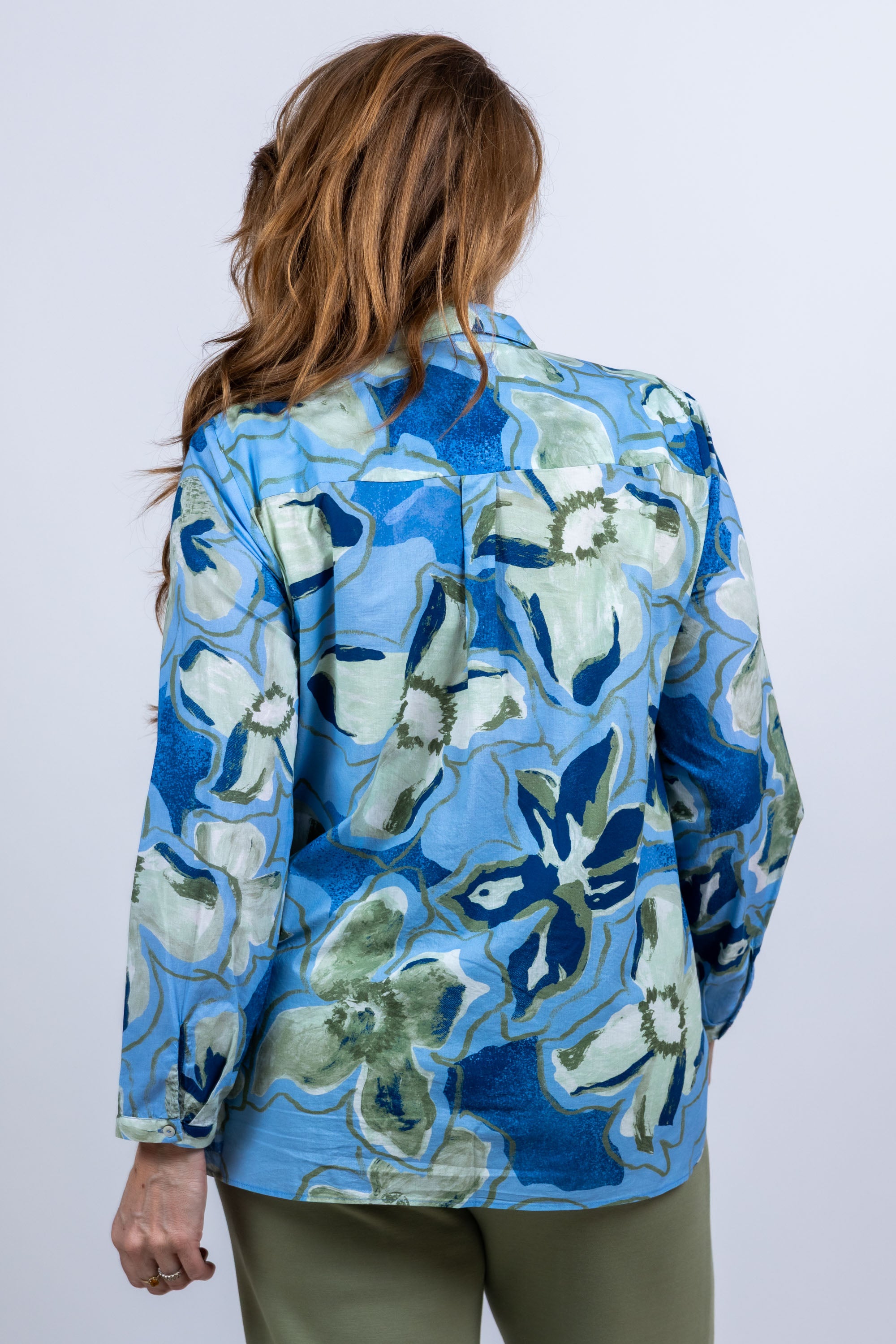 Blouse met print - French blue