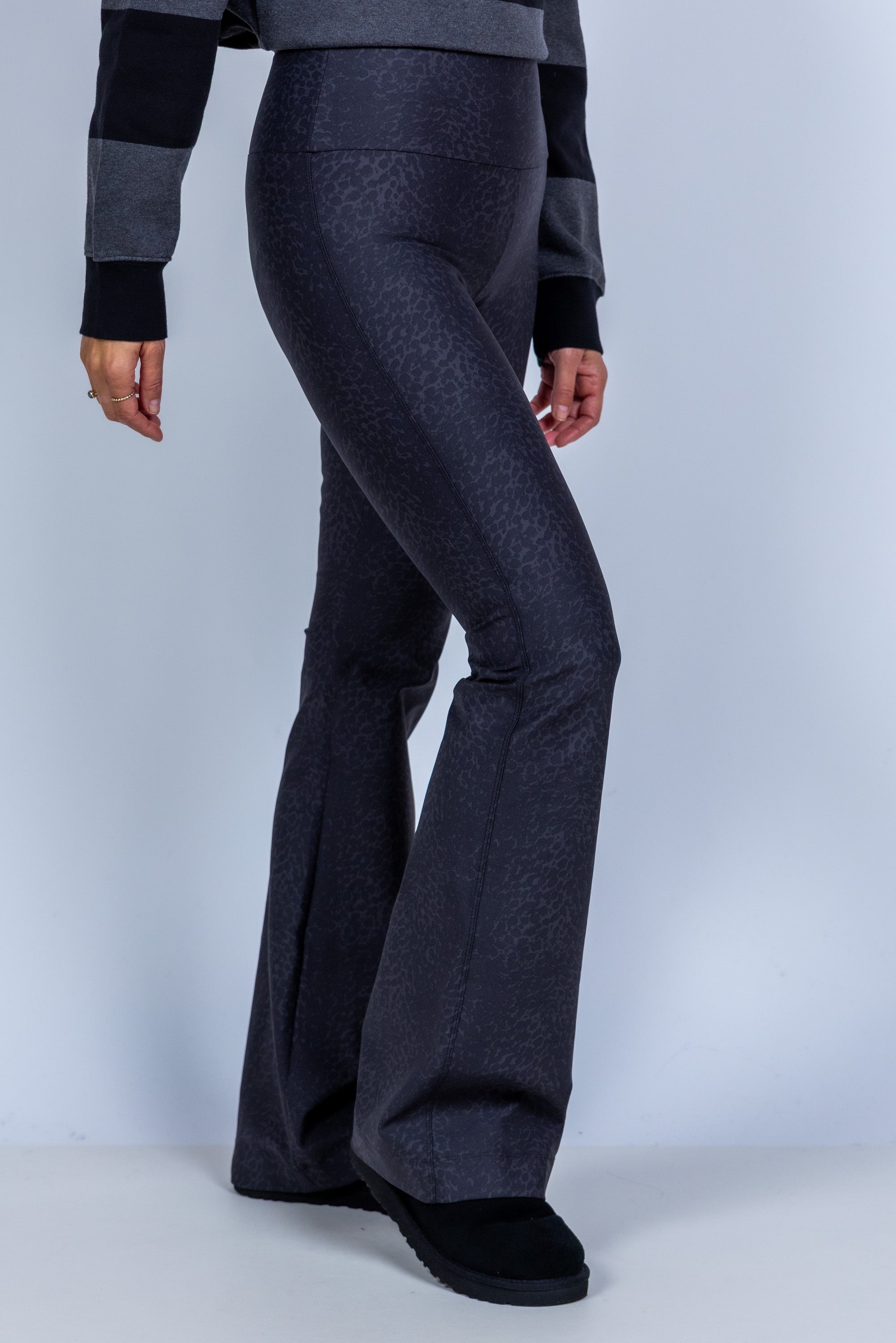 Legging met wijde pijpen - Zwart