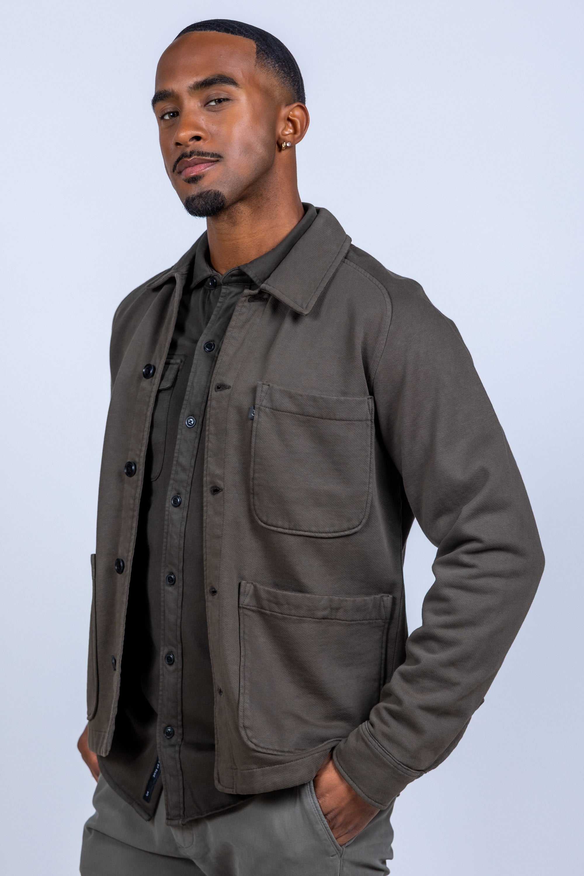 Jasje met knopen - Bronsbruin