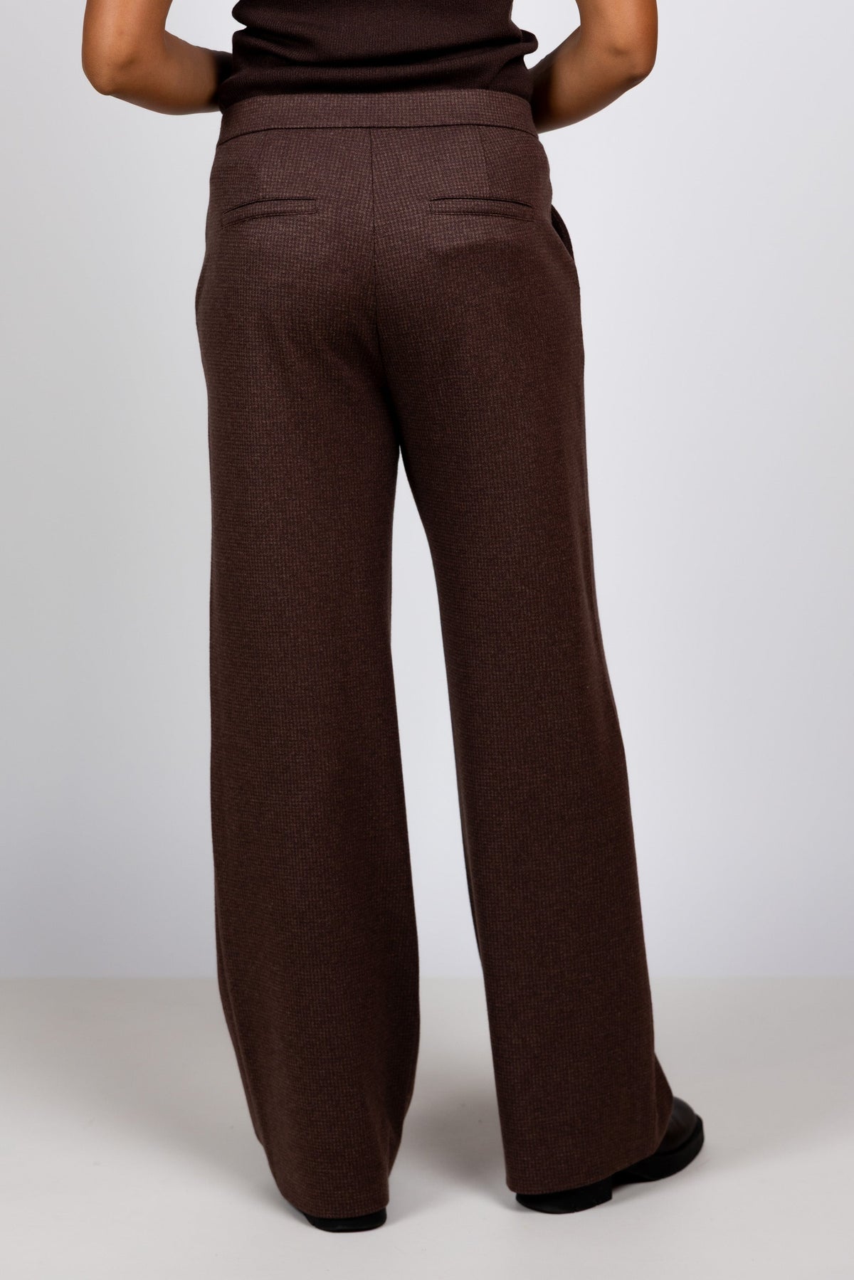 RAFFAELLO ROSSI RAFFAELLO ROSSI 3032 PALINA LONG Pantalon met ruit - Bruin