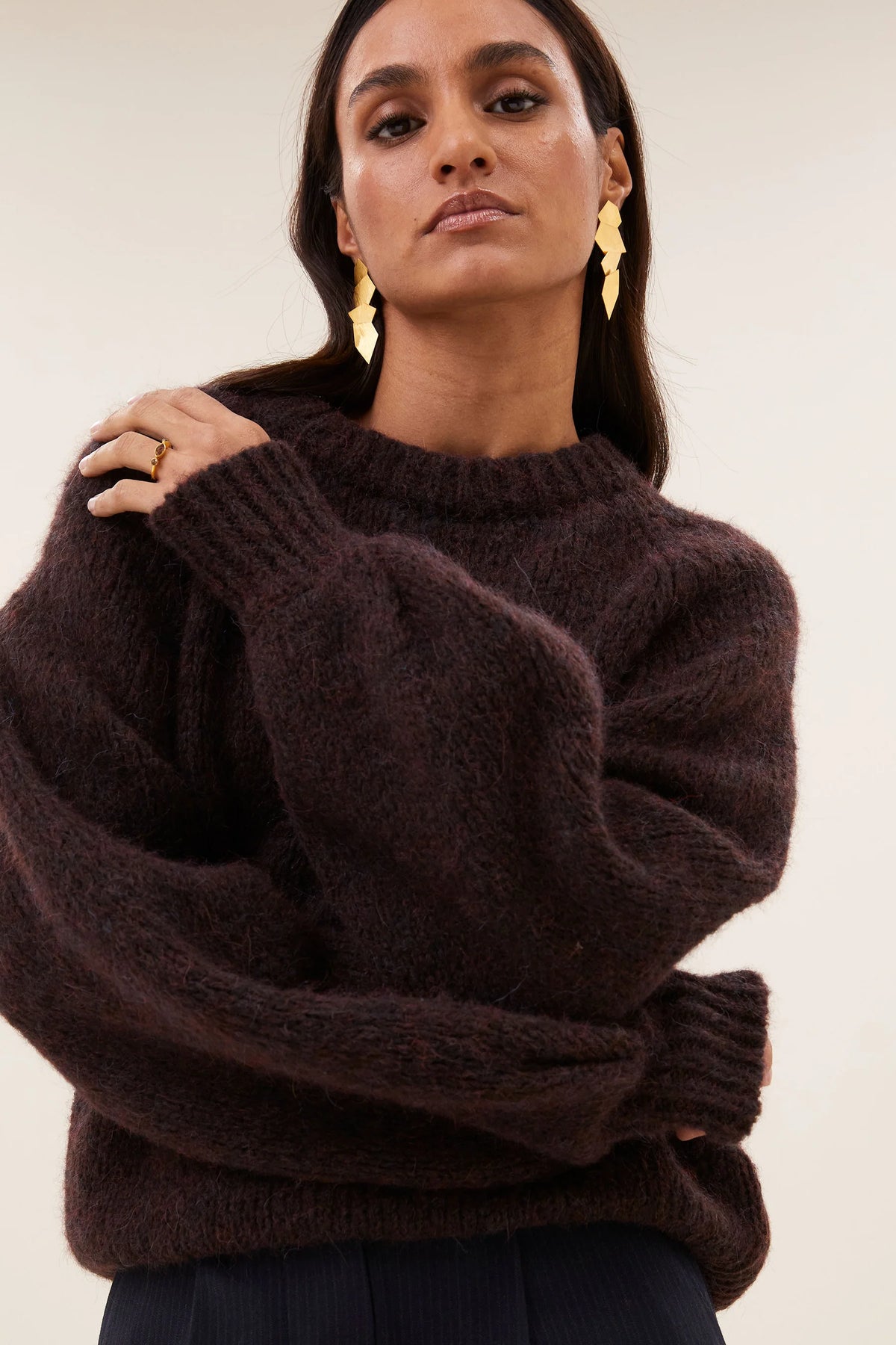 BY-BAR BY-BAR LUCIA PULLOVER bruin