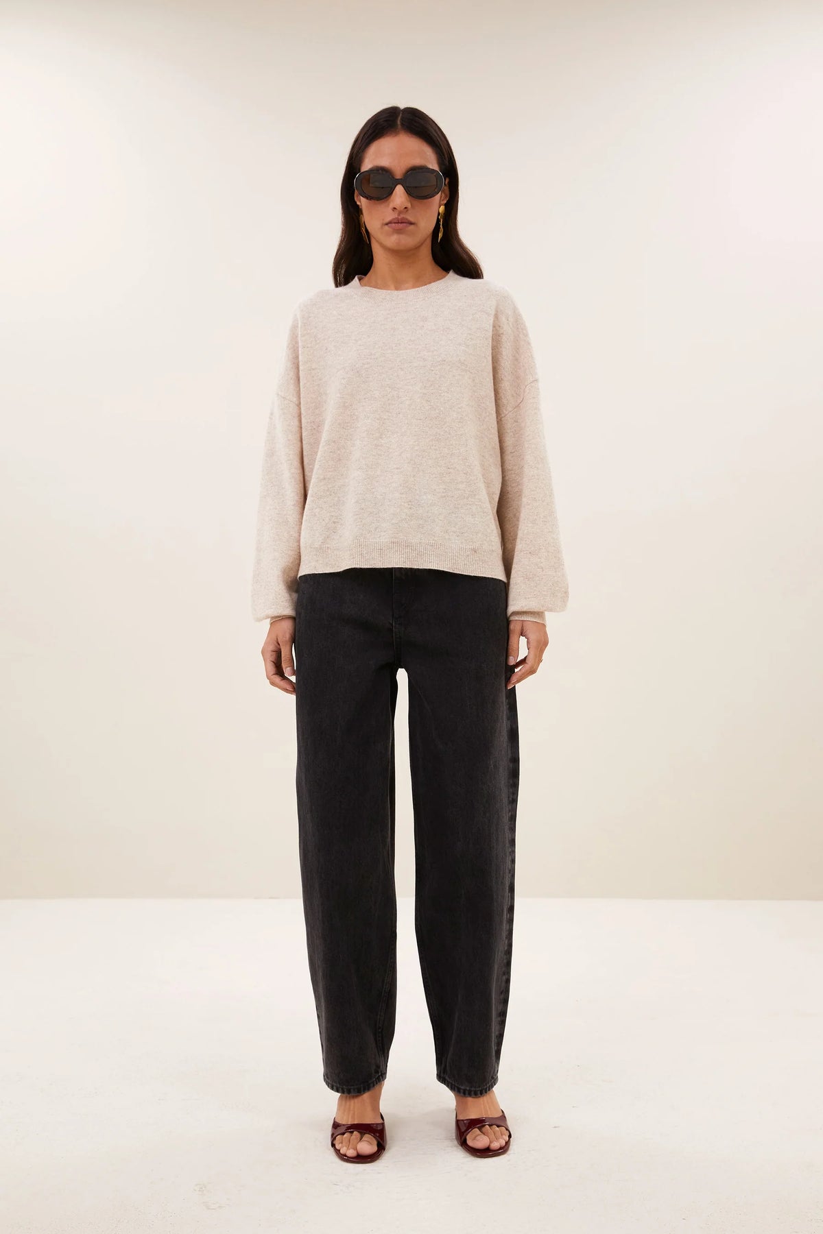 BY-BAR BY-BAR SAMMIE ROUND NECK beige