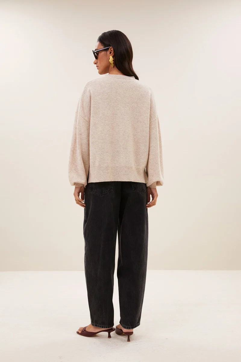 BY-BAR BY-BAR SAMMIE ROUND NECK beige