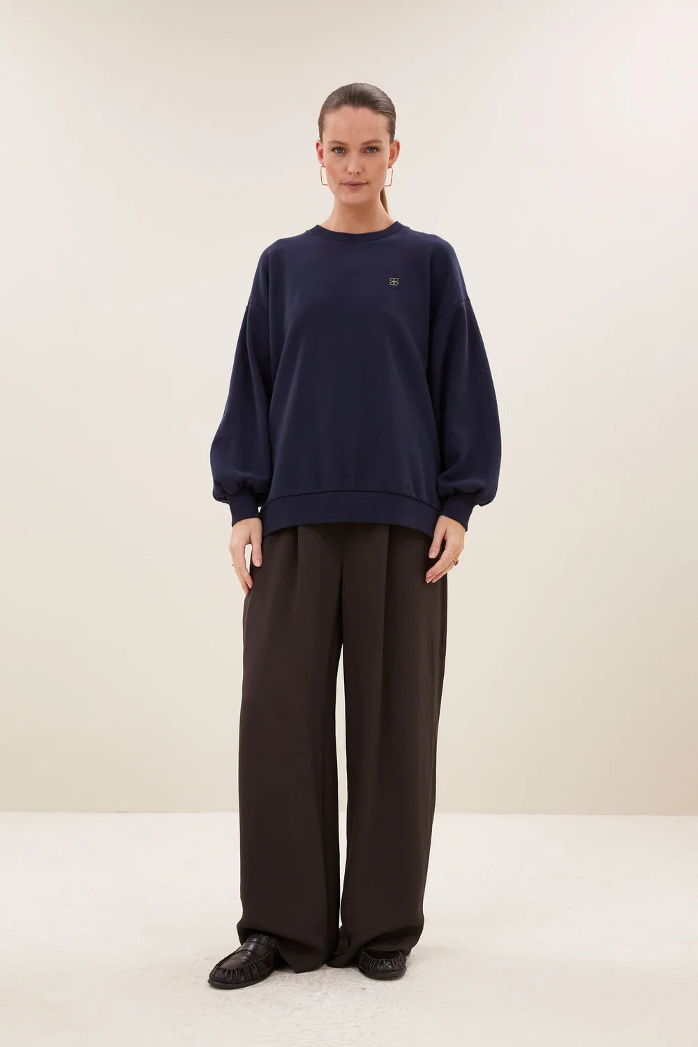 BY-BAR BY-BAR LILI LONG SWEATER marine