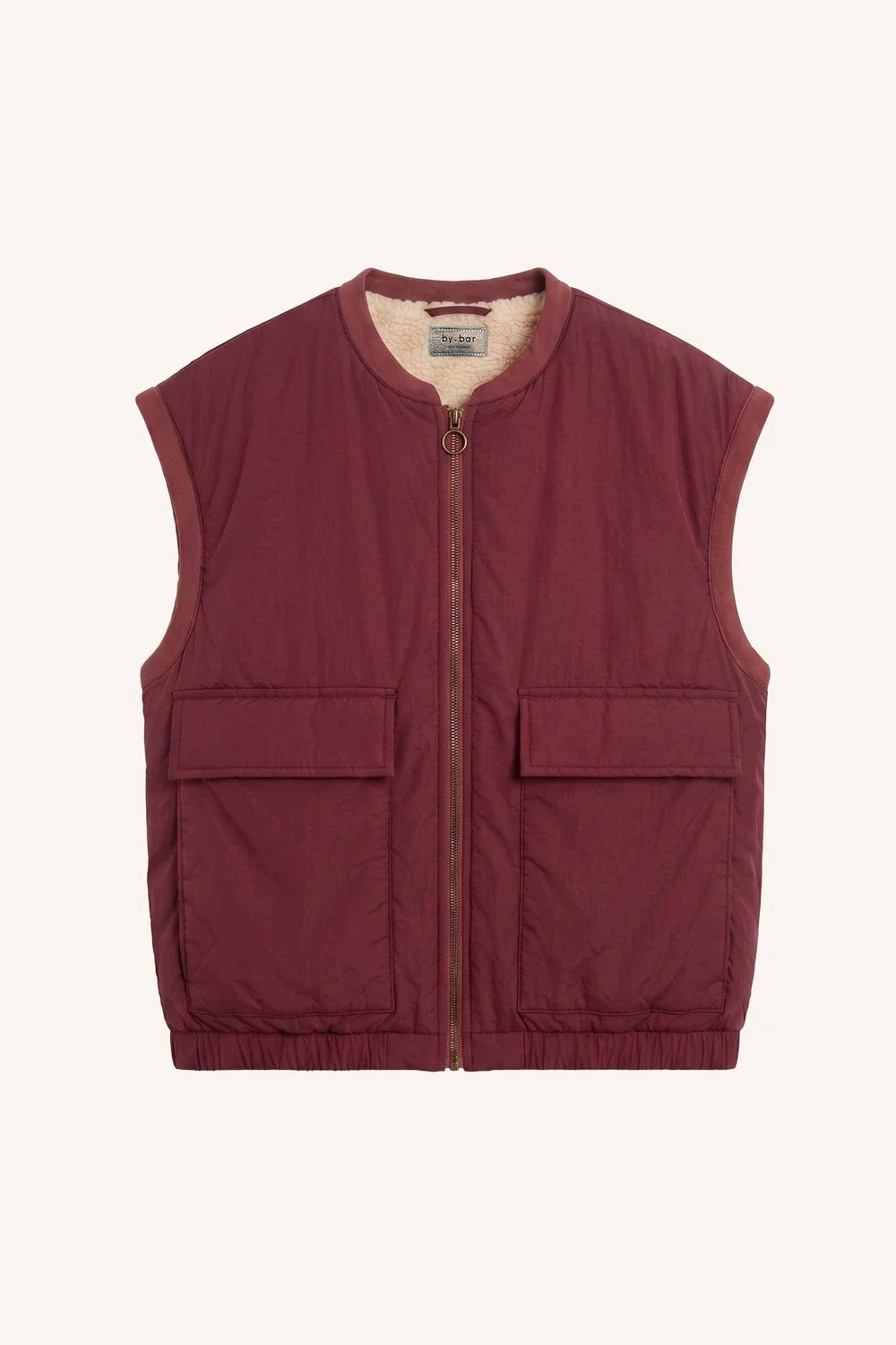 BY-BAR BY-BAR GIO SLEEVELESS donkerbordeaux