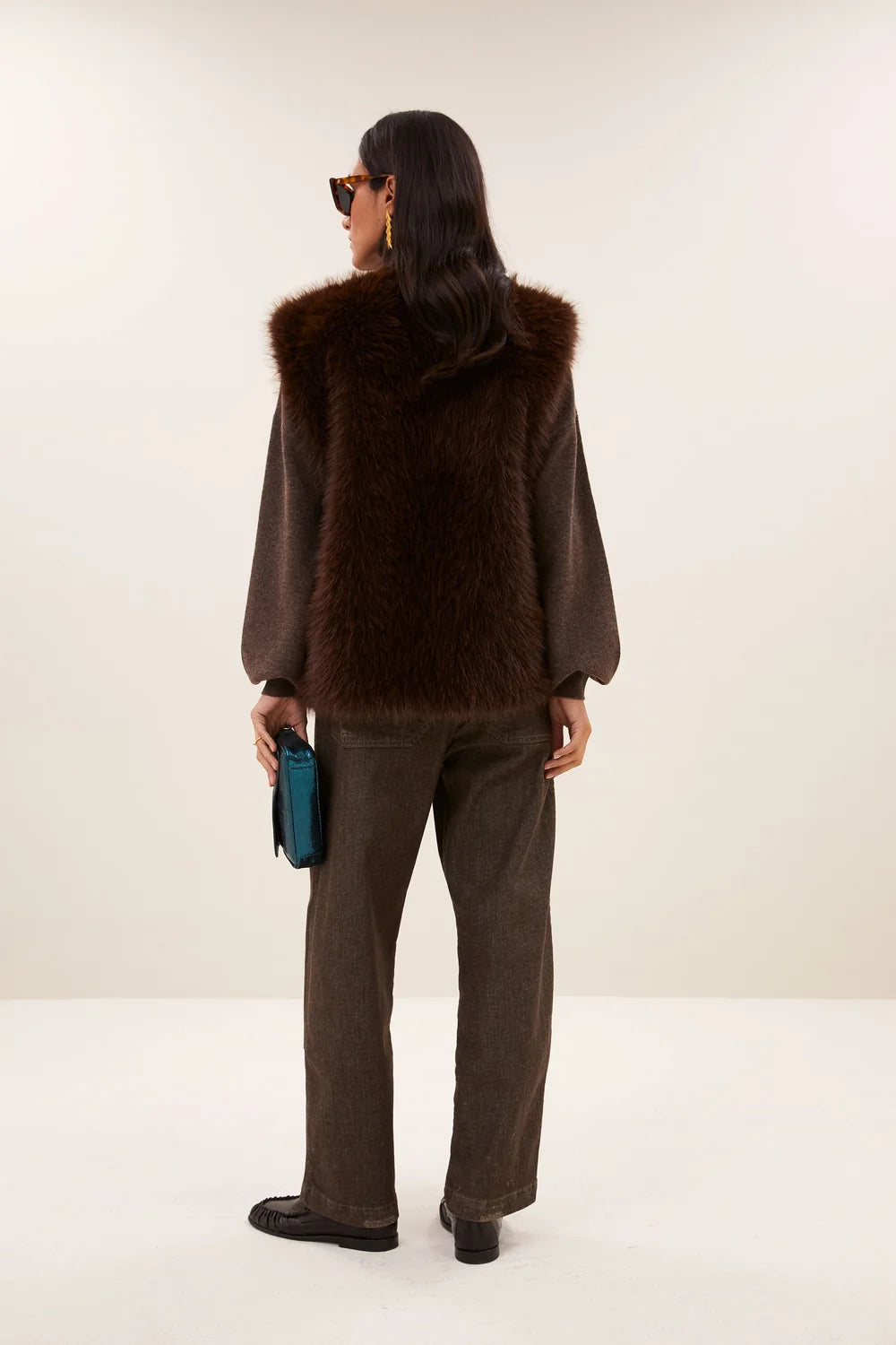 BY-BAR BY-BAR MONA FAUX FUR bruin