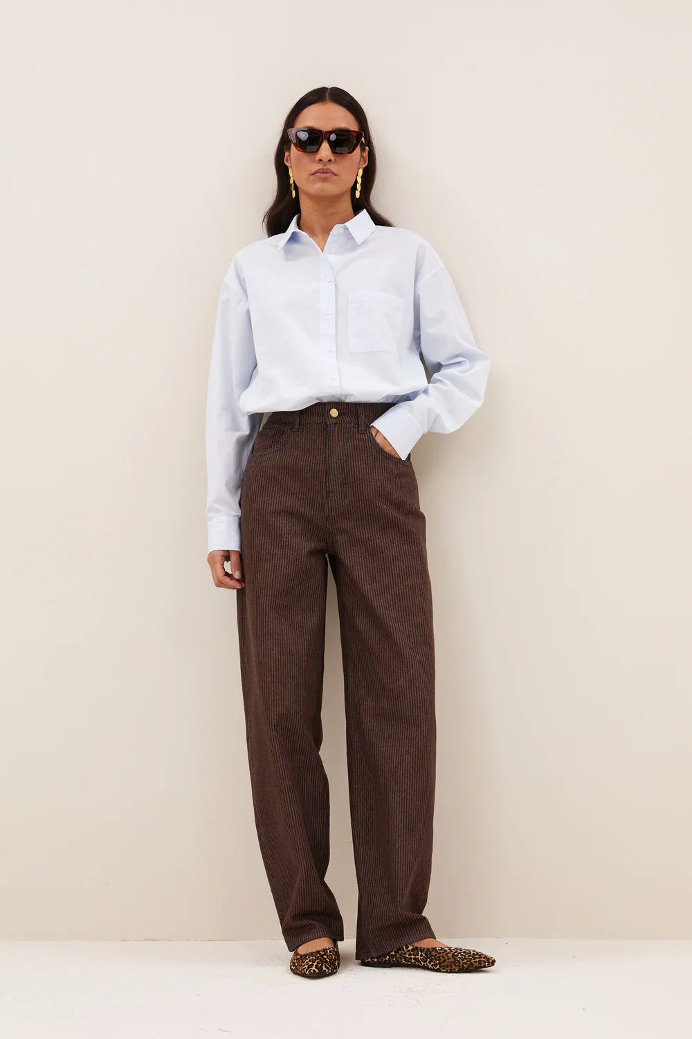 BY-BAR BY-BAR LEW STRIPE JEANS bruin