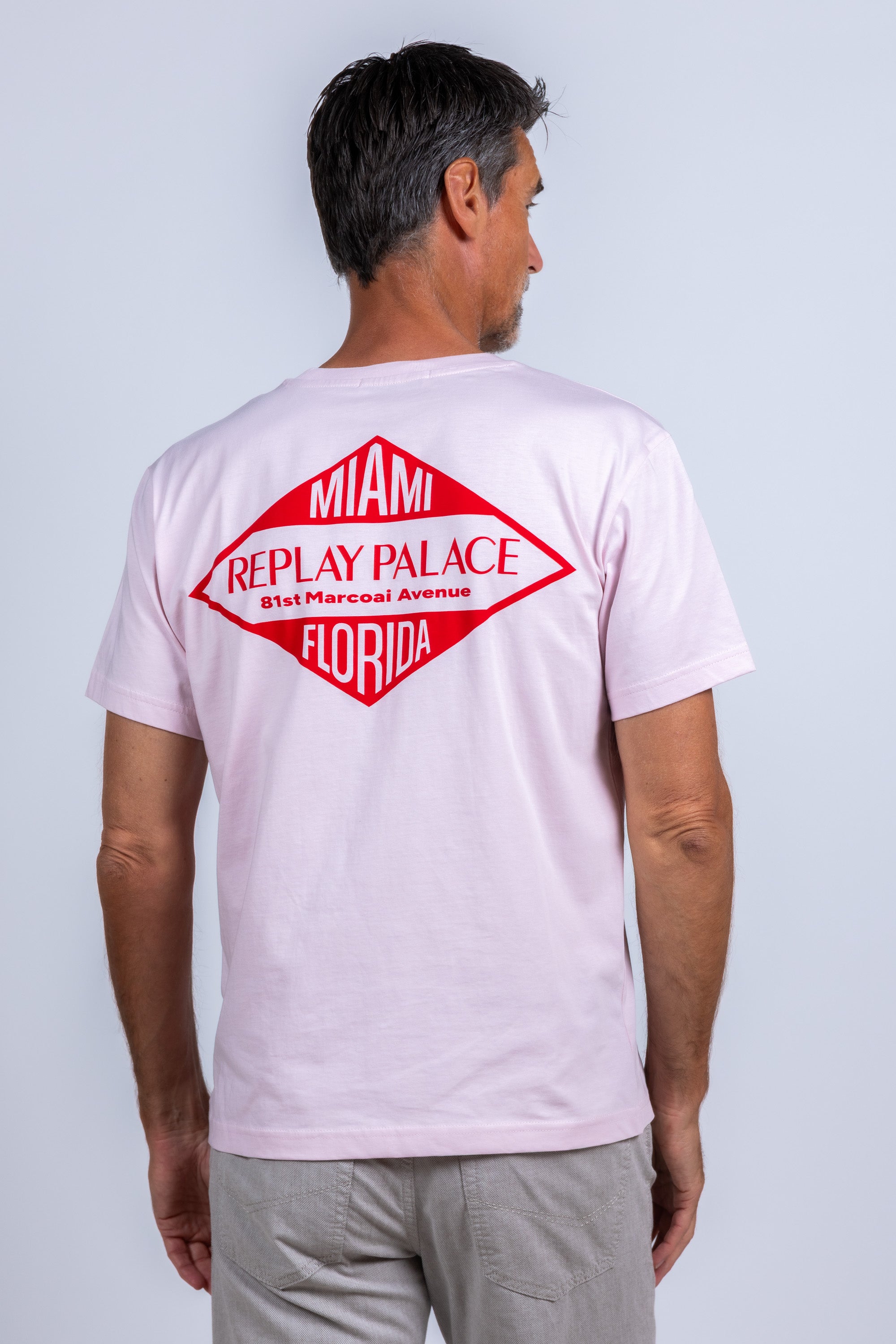 T-shirt met print - Pink/cyclaam