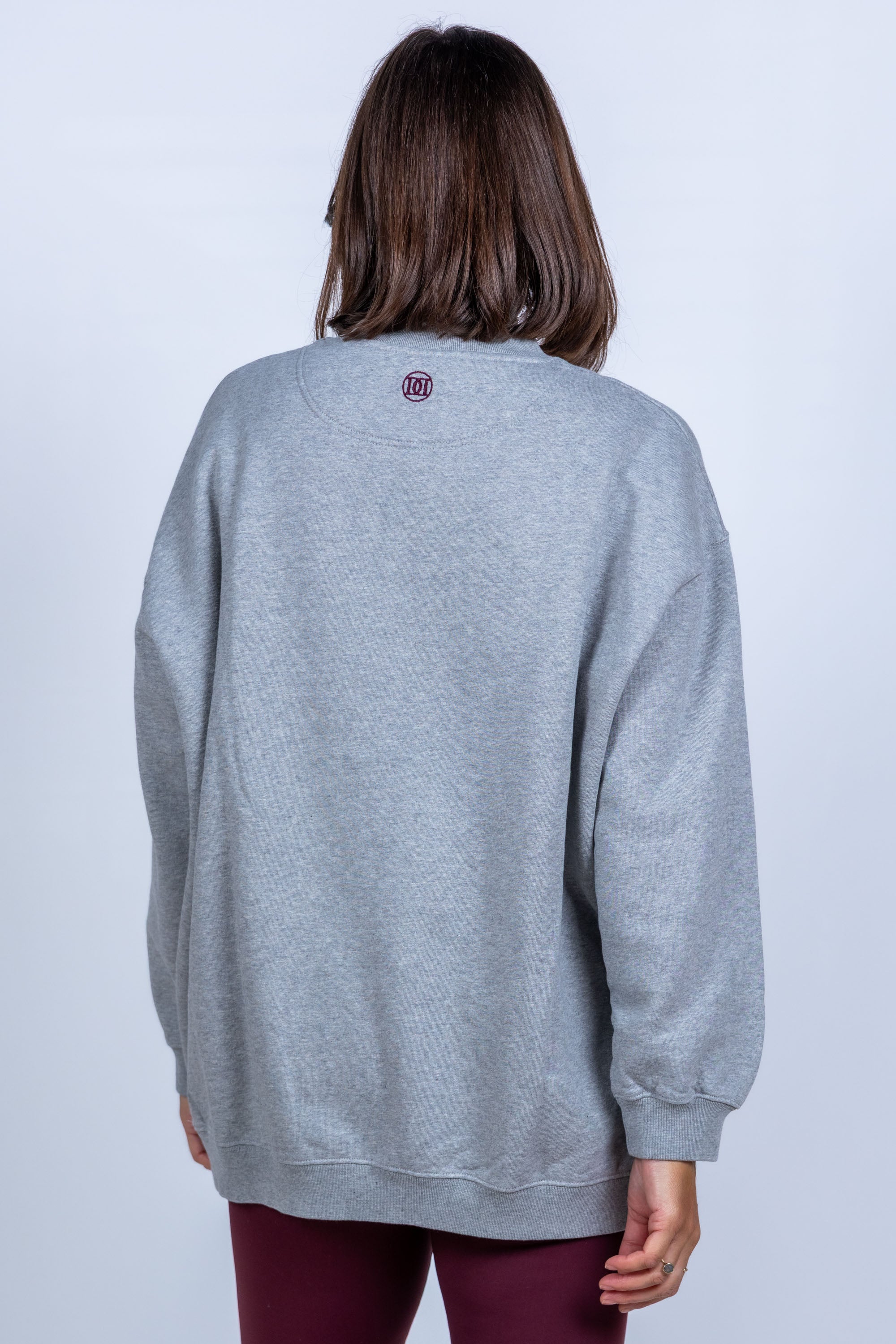 Sweater met tekst - Lichtgrijs