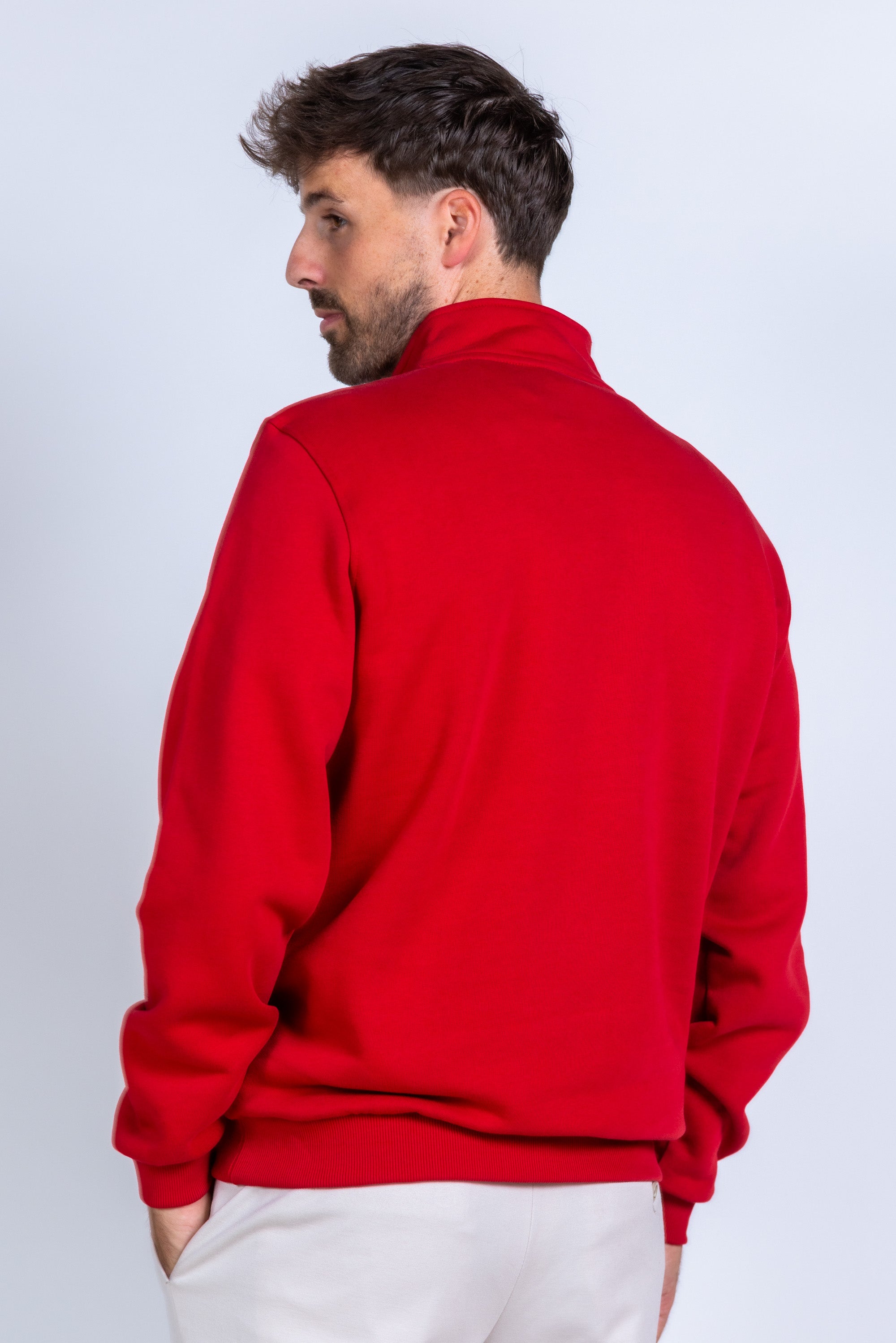 Sweater met rits - Rood