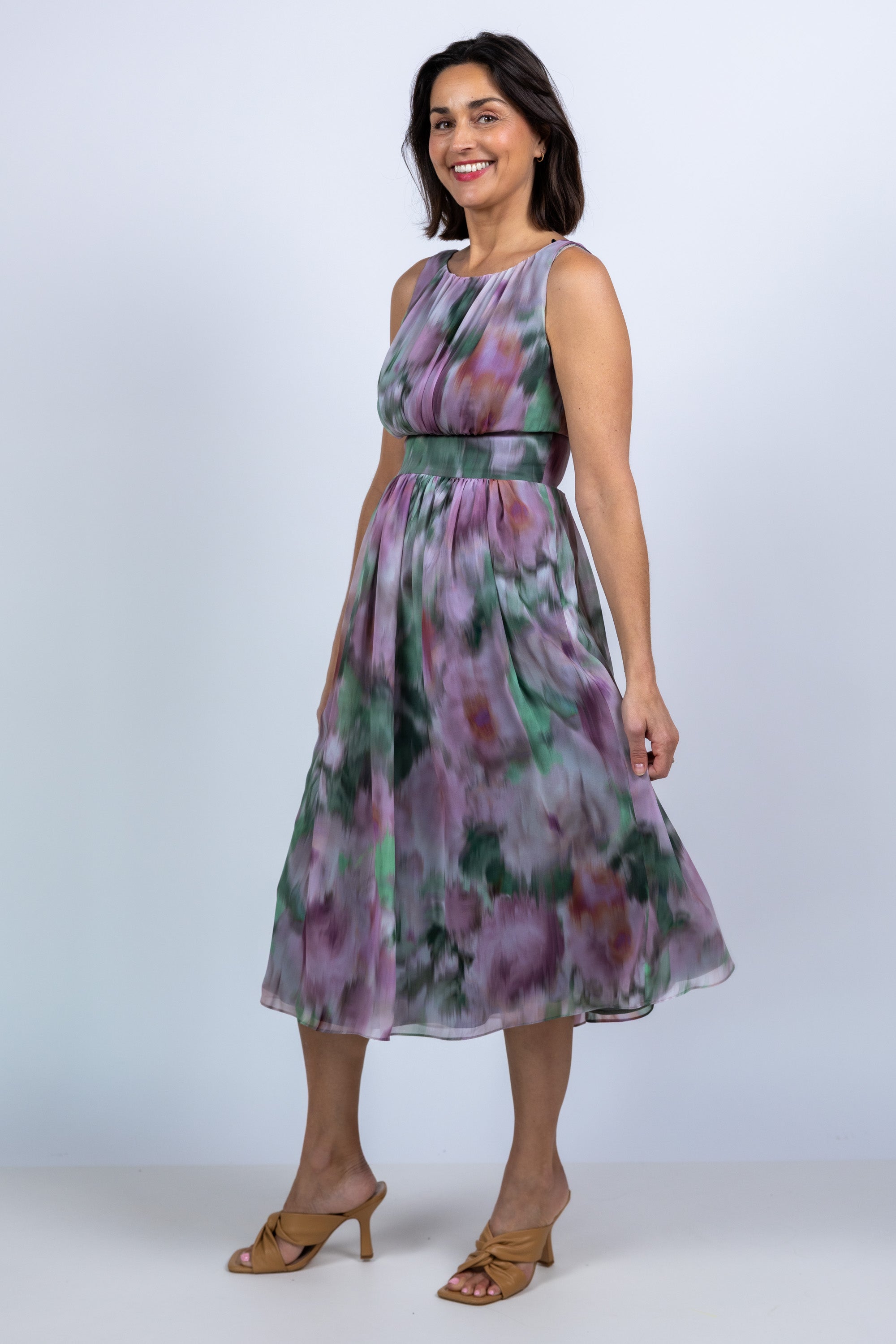 Jurk met print - Mint