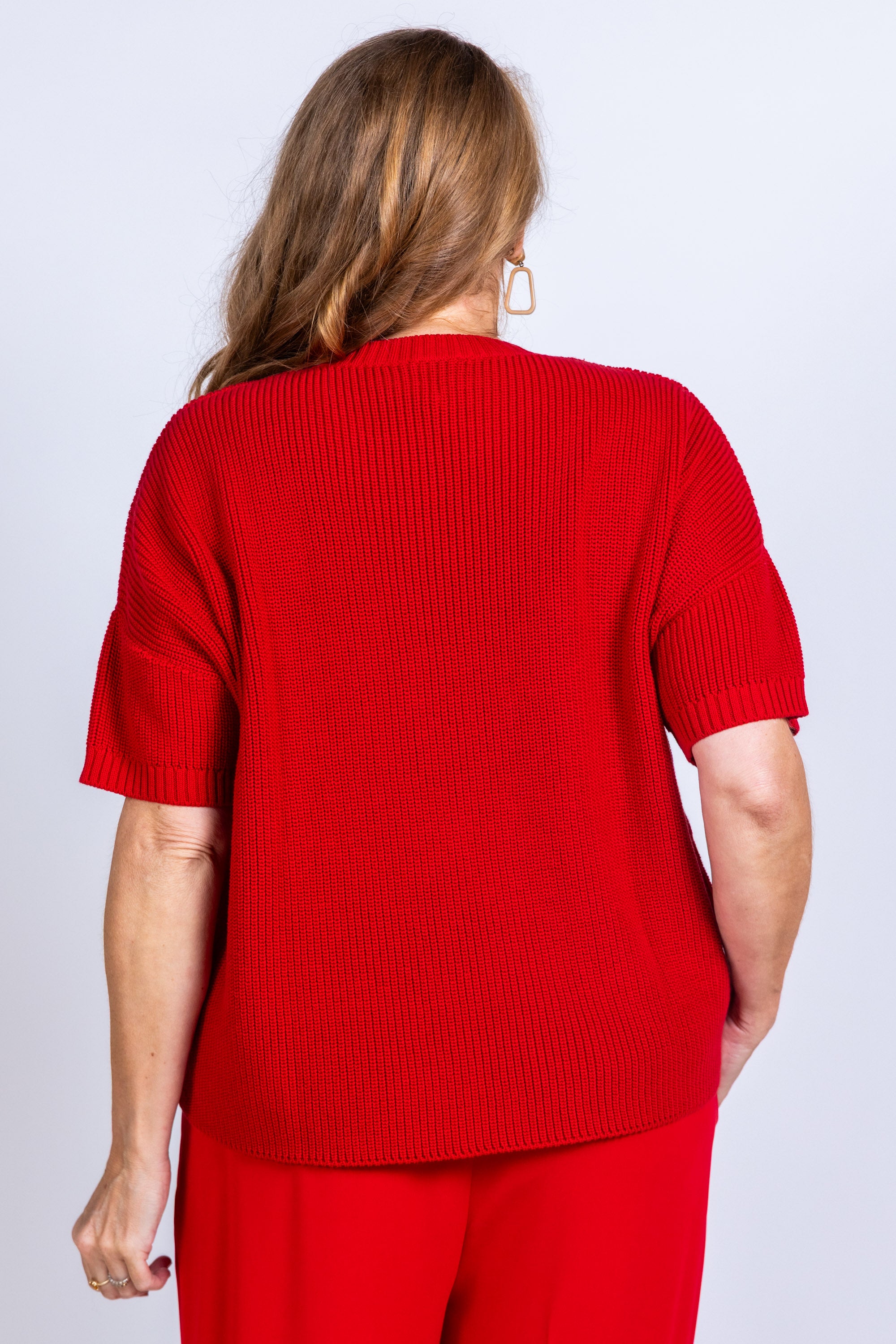 Trui met korte mouwen - Rood