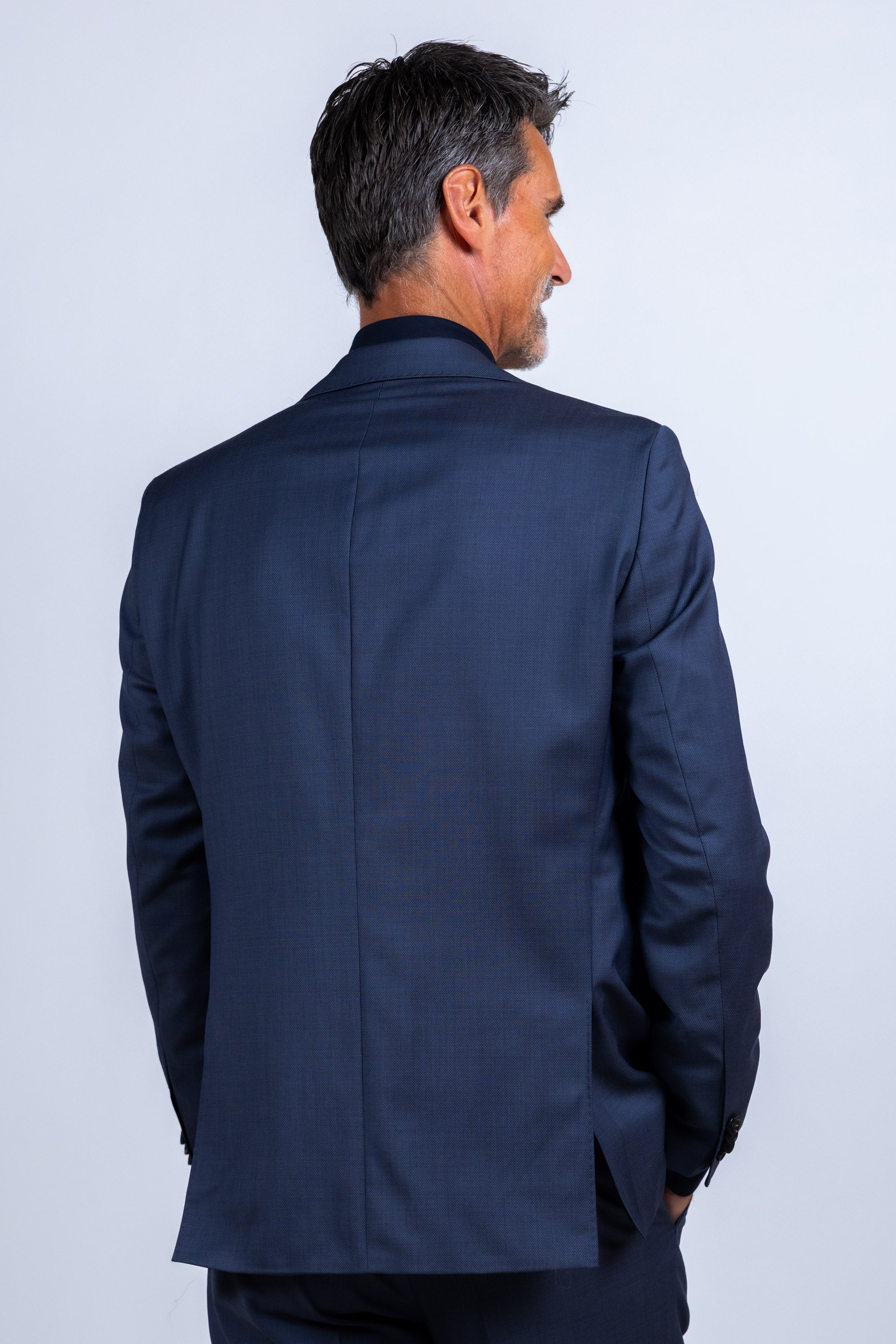 Colbert met knopen - French blue