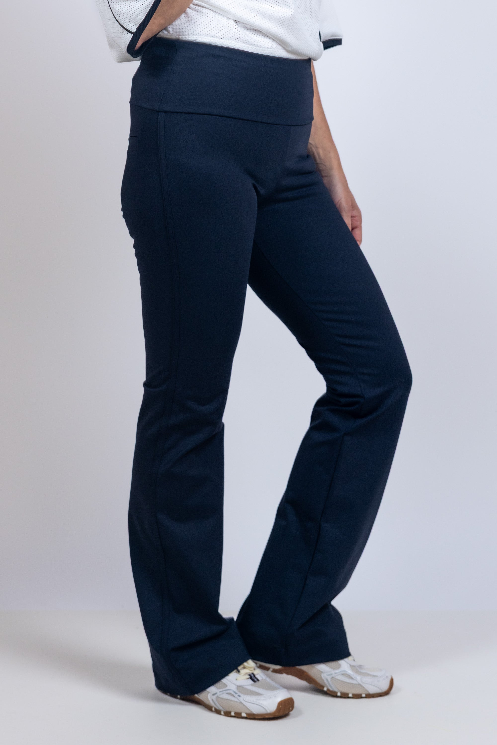 Broek met wijde pijpen - Zwart