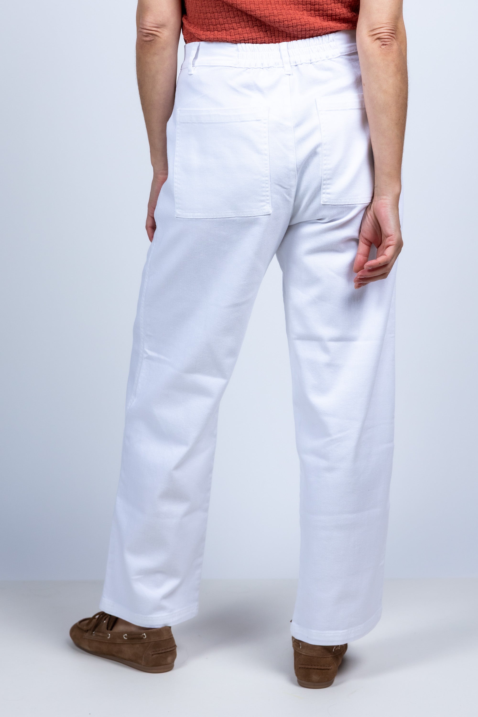 Broek met zakken - Wit