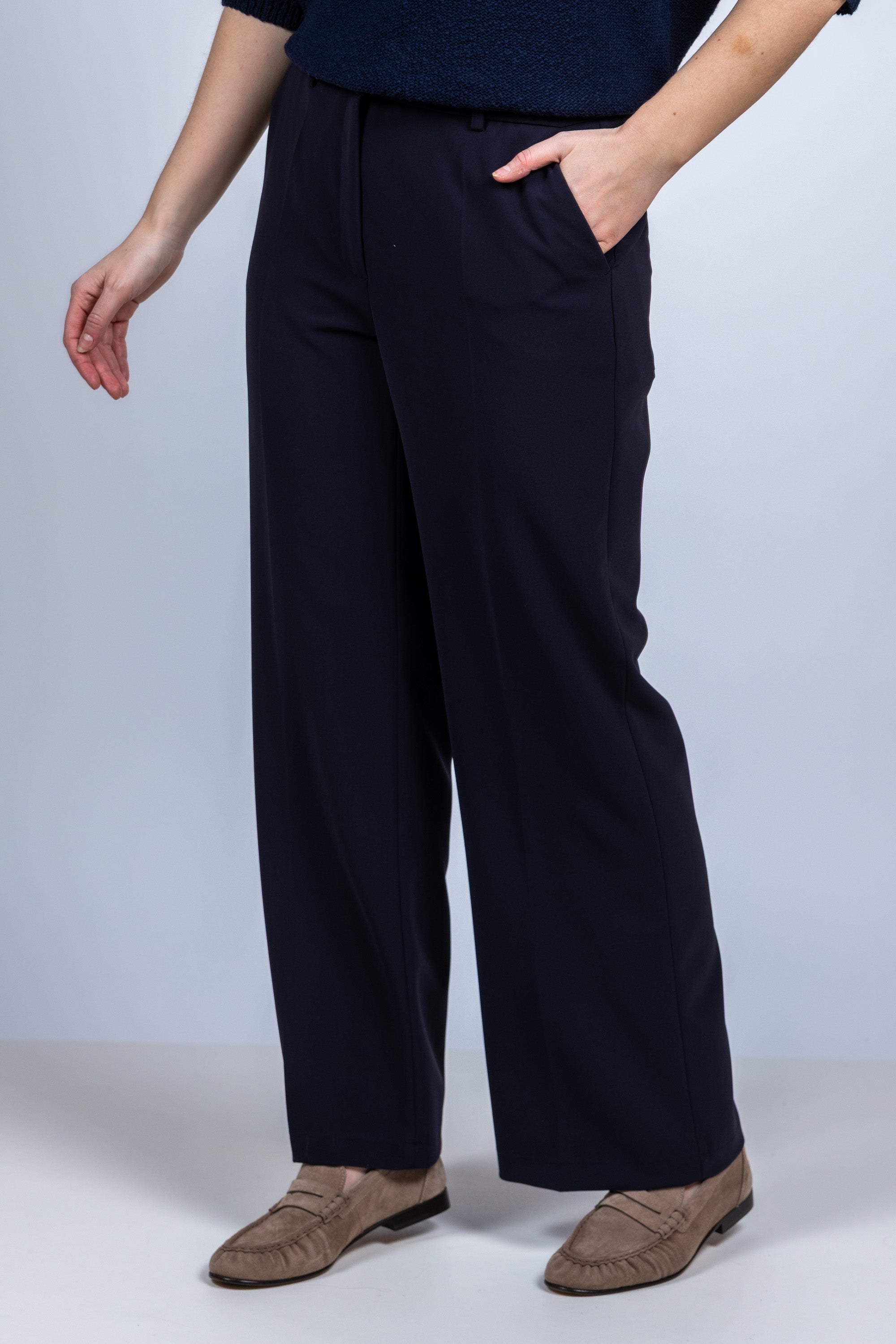 Wijde pantalon - Marine