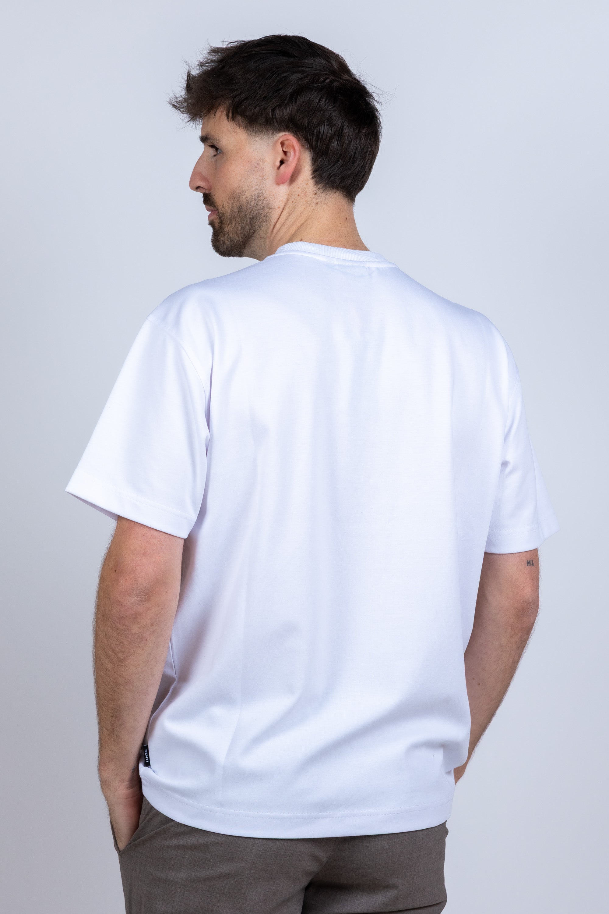 T-shirt met ronde hals - Wit