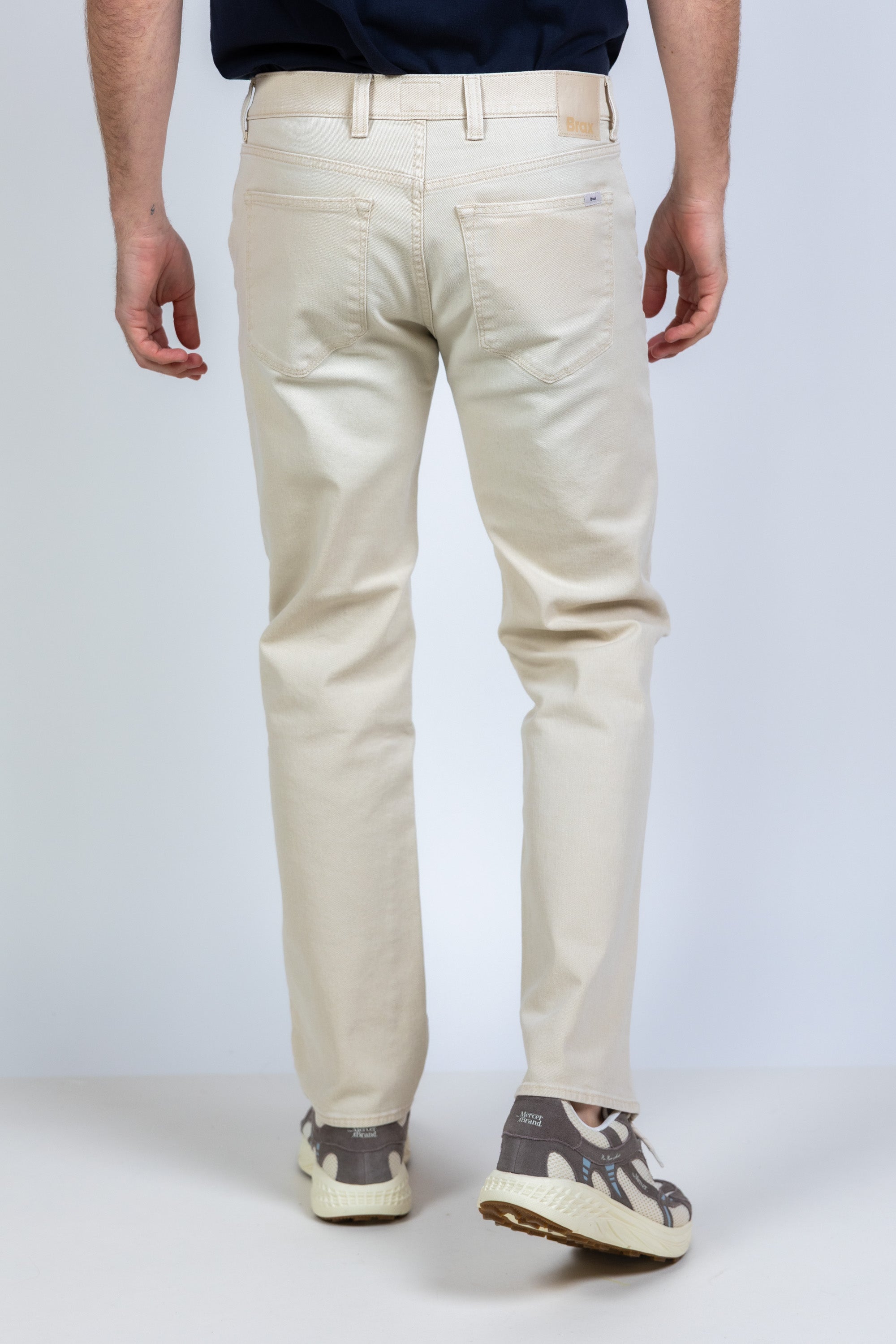 Jeans met rechte pijpen - Ecru