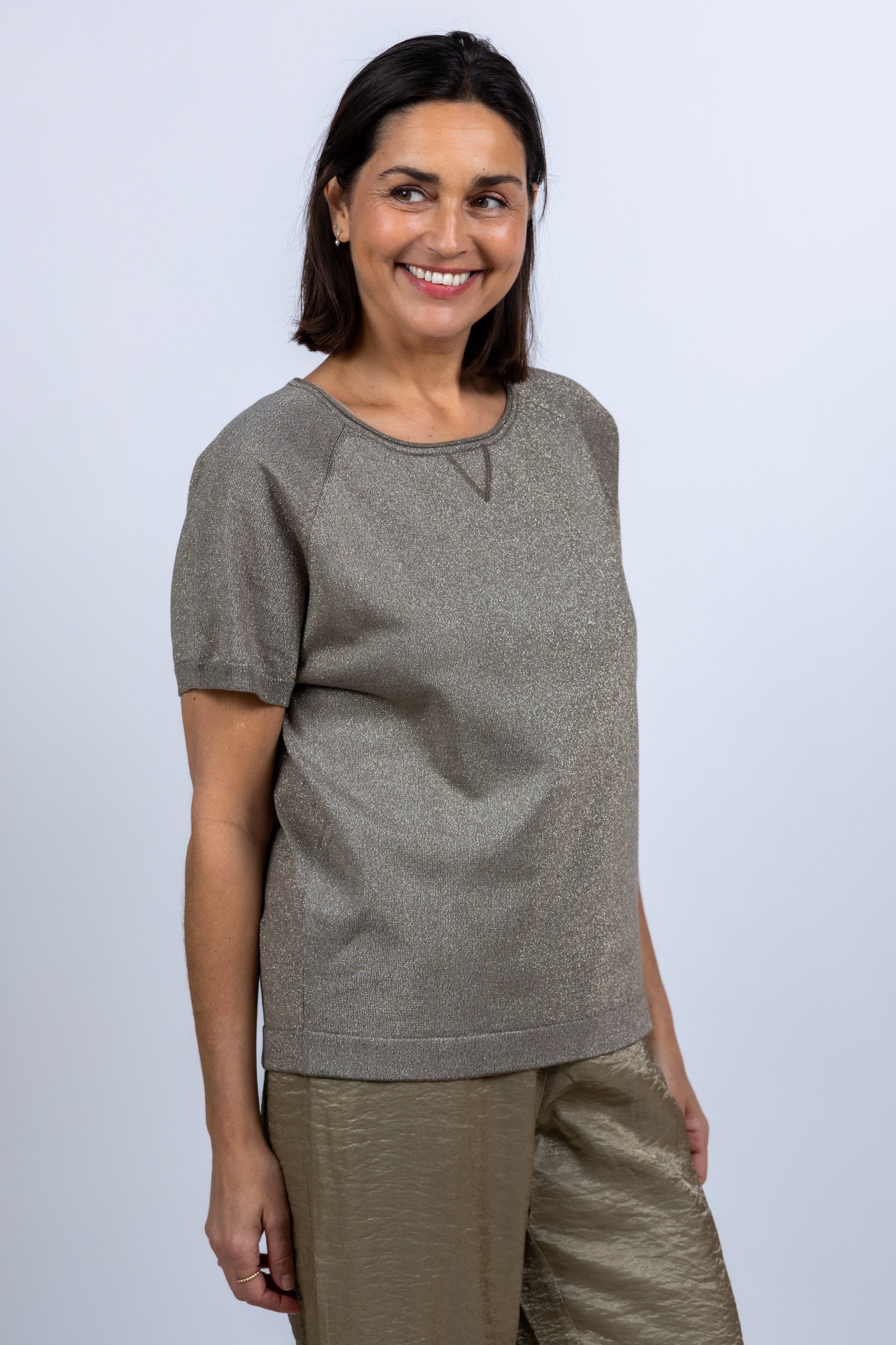 T-shirt met korte mouwen - Khaki