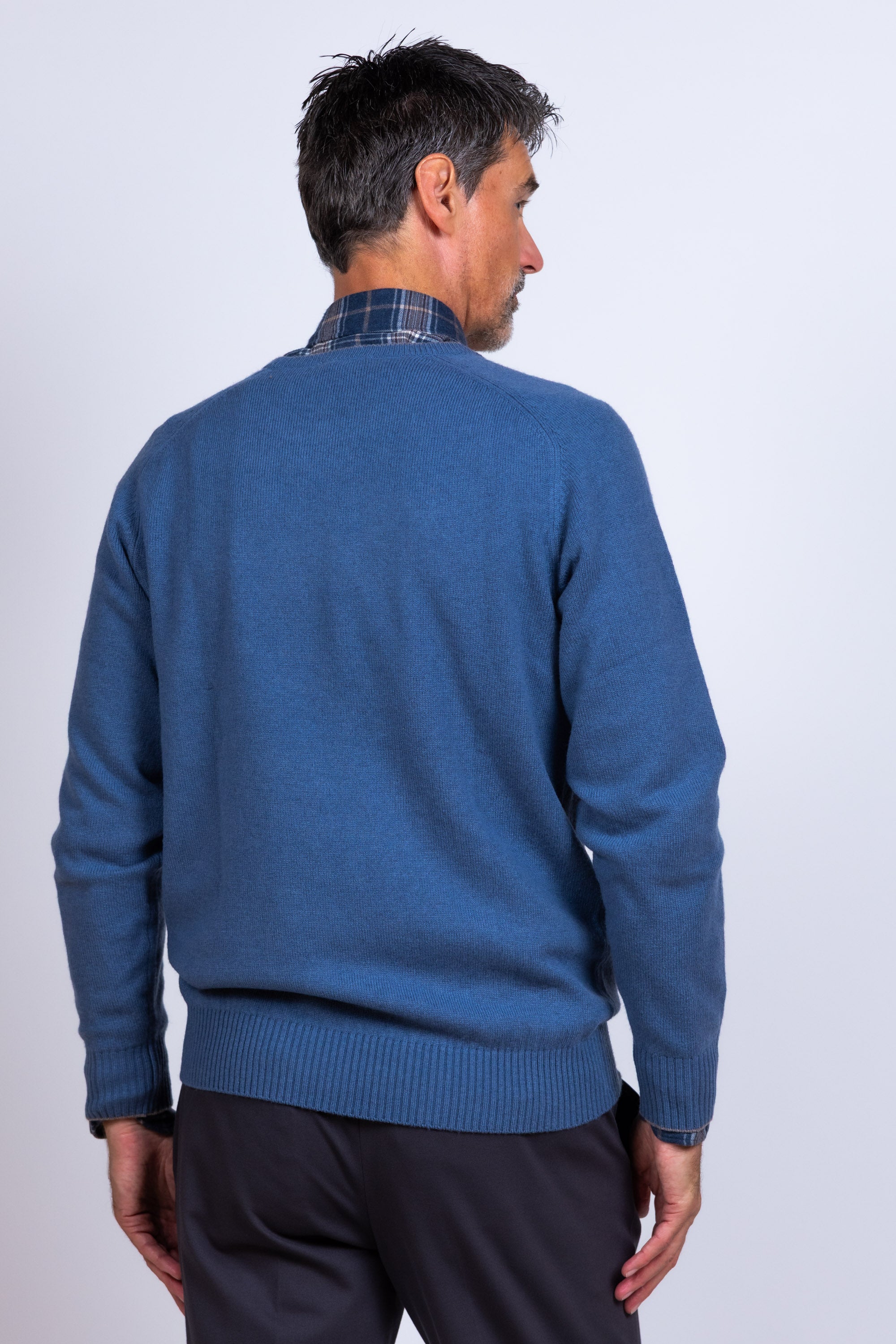 Gebreide trui - French blue