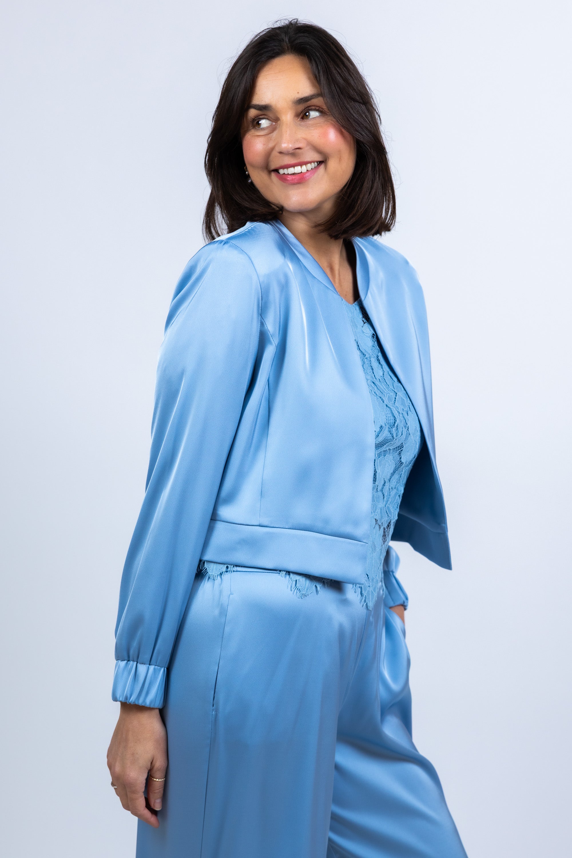 Jasje met elastische mouwen - Bleu