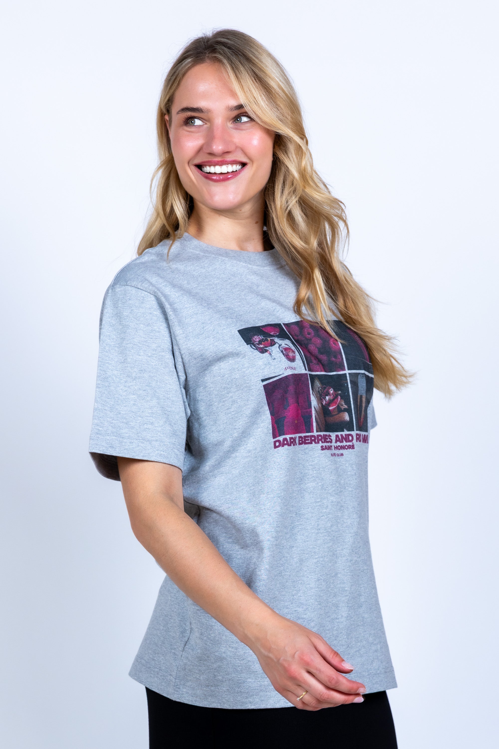 T-shirt met print - Lichtgrijs