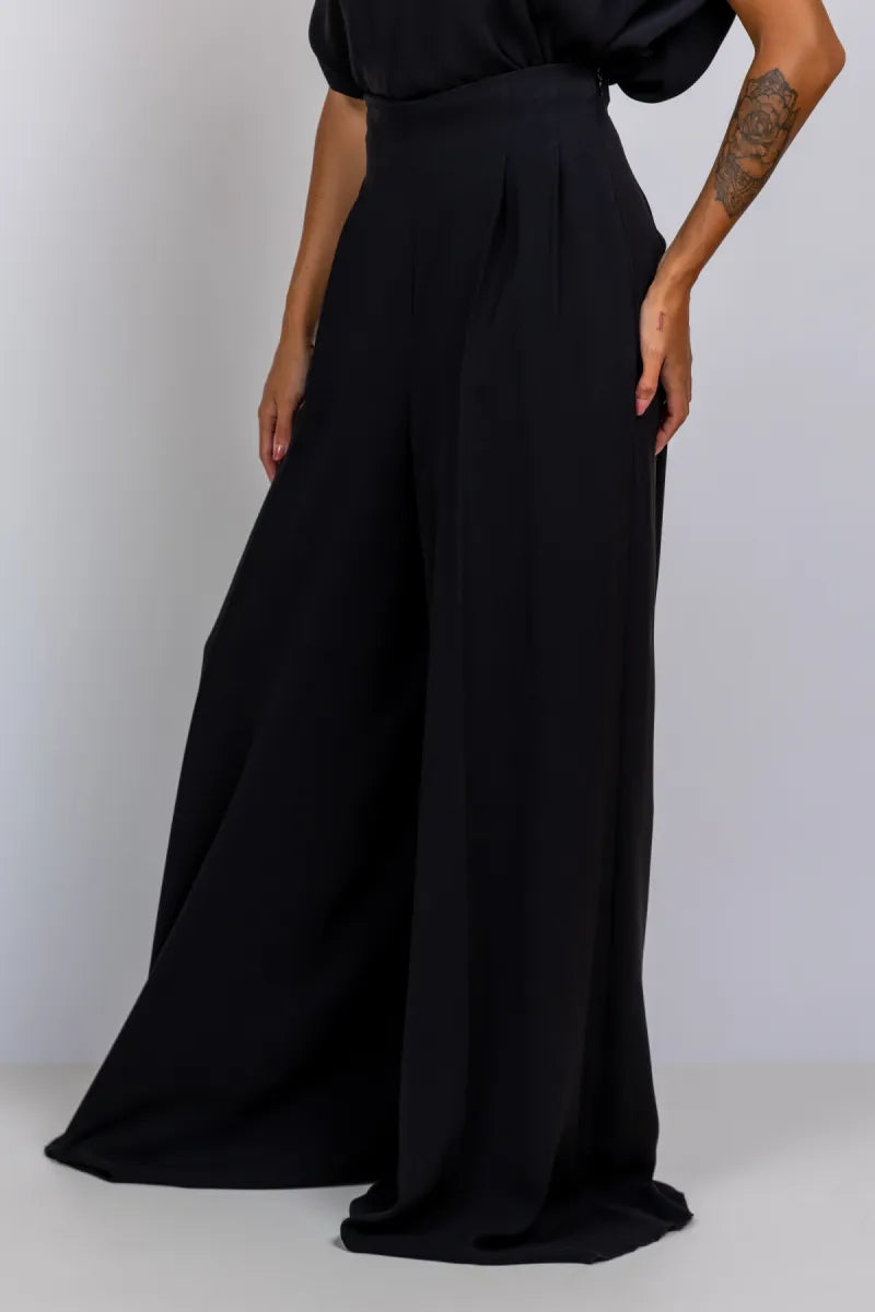 MAX MARA STUDIO MAX MARA STUDIO ABILITA Wijde pantalon - Zwart