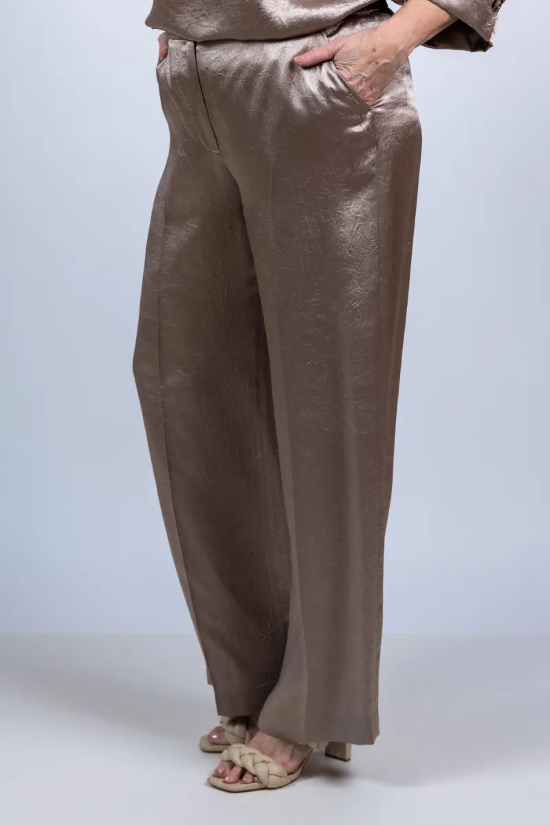XANDRES GOLD XANDRES GOLD X-Phocos Wijde broek - Taupe