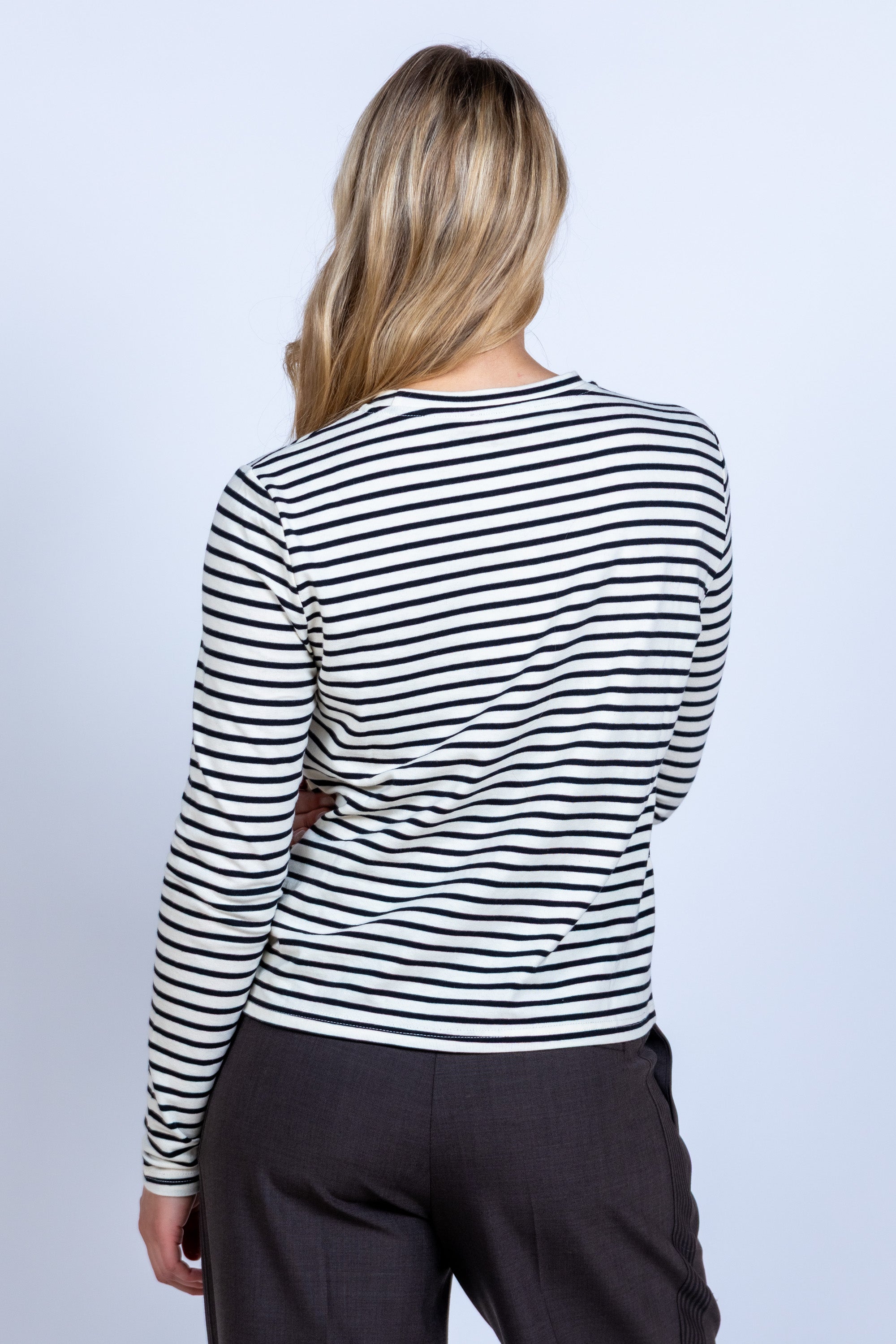 Shirt met strepen - Ecru