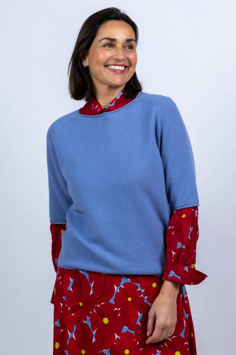 LUISA CERANO LUISA CERANO 138749-5871 Trui met korte mouwen - French blue