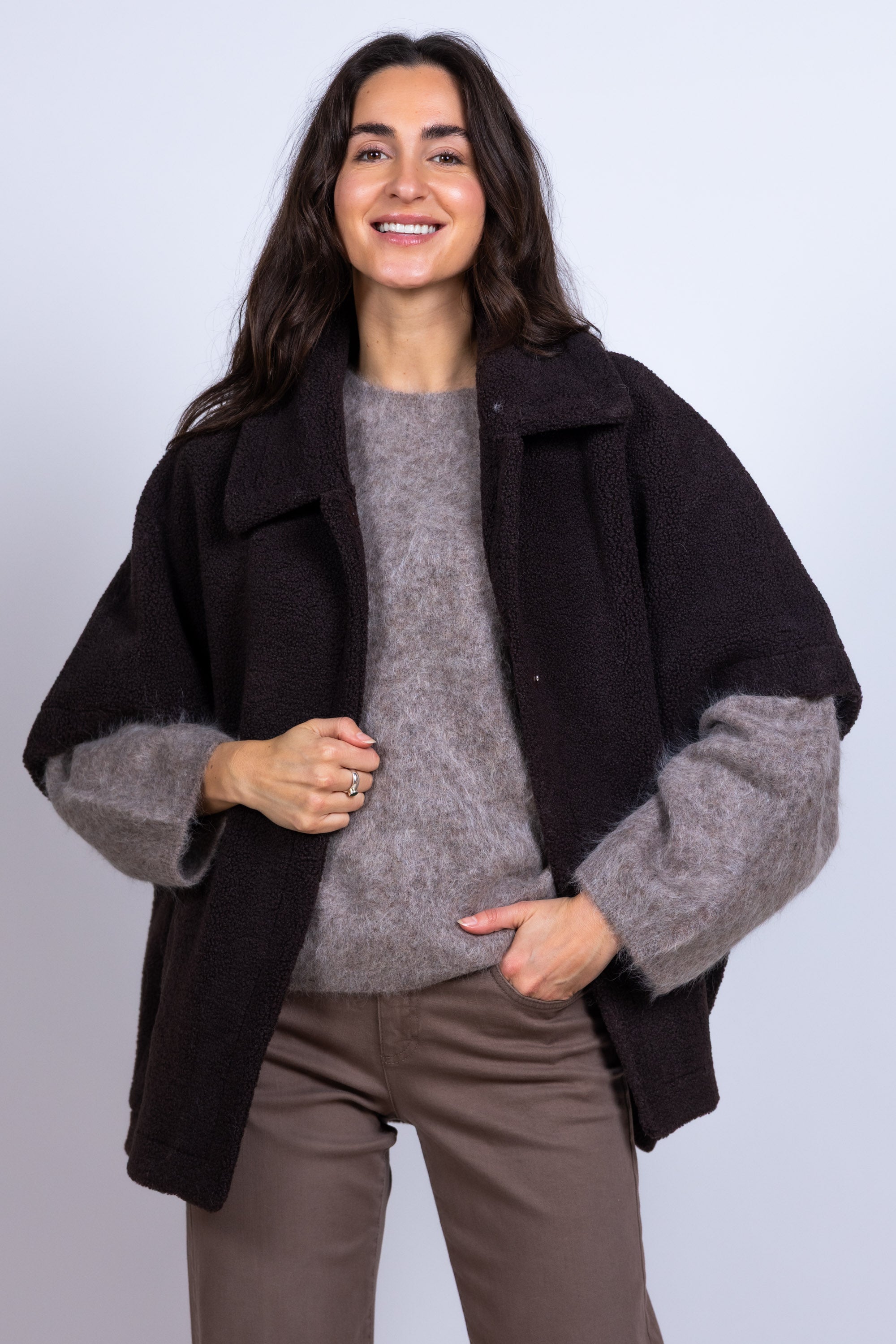 Jasje met kraag - Taupe