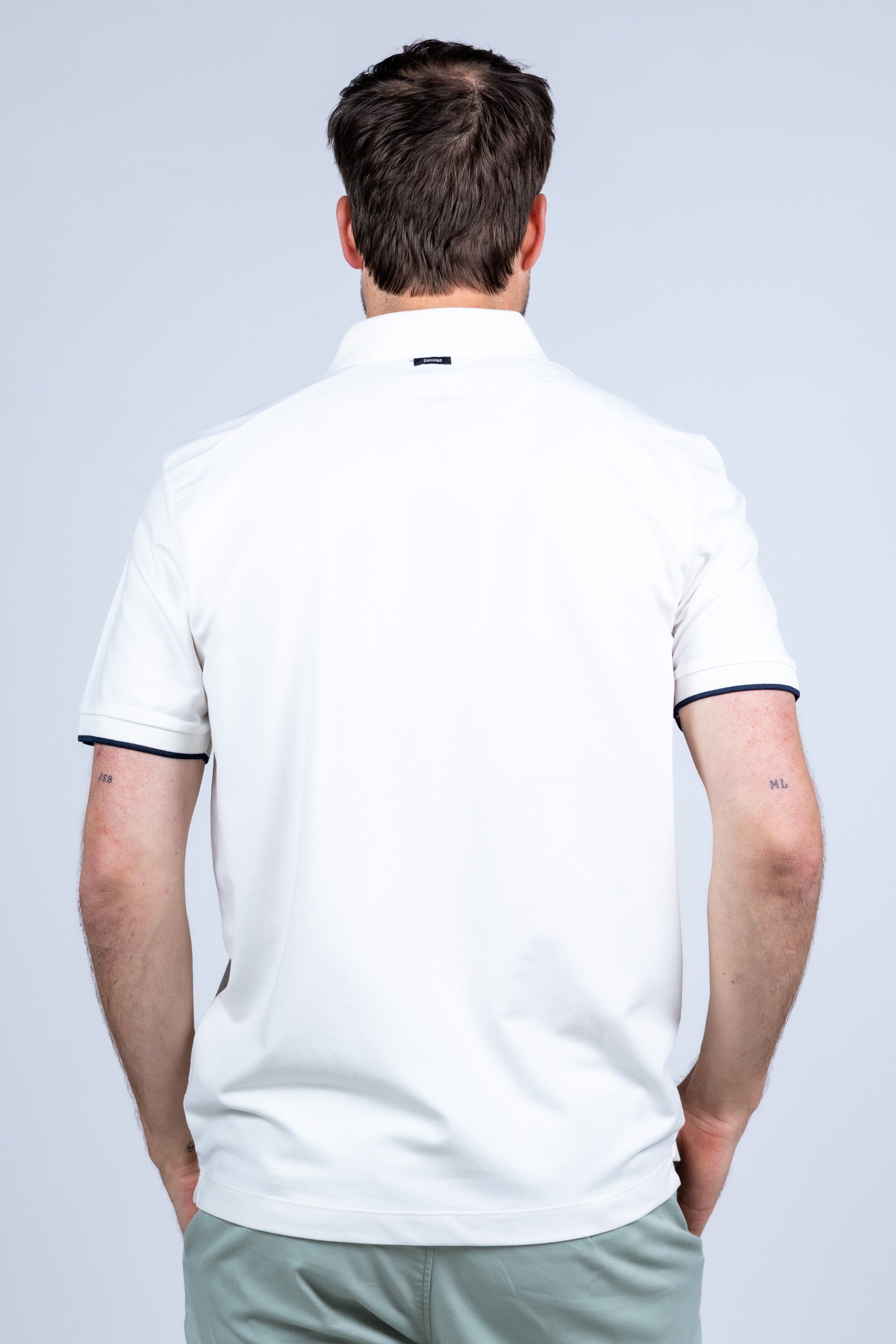 Polo met knopen - Wit