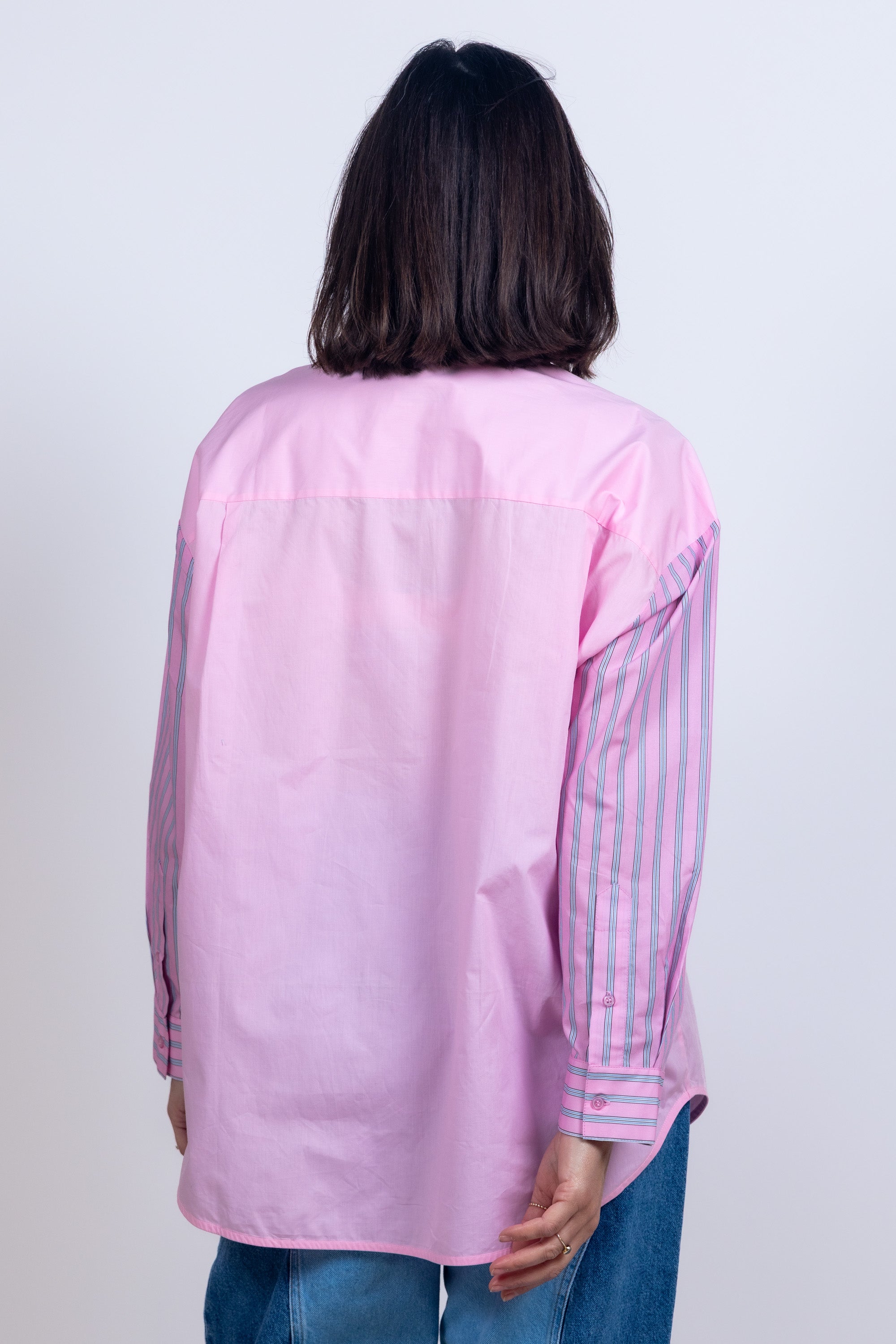 Blouse met strepen - Roze