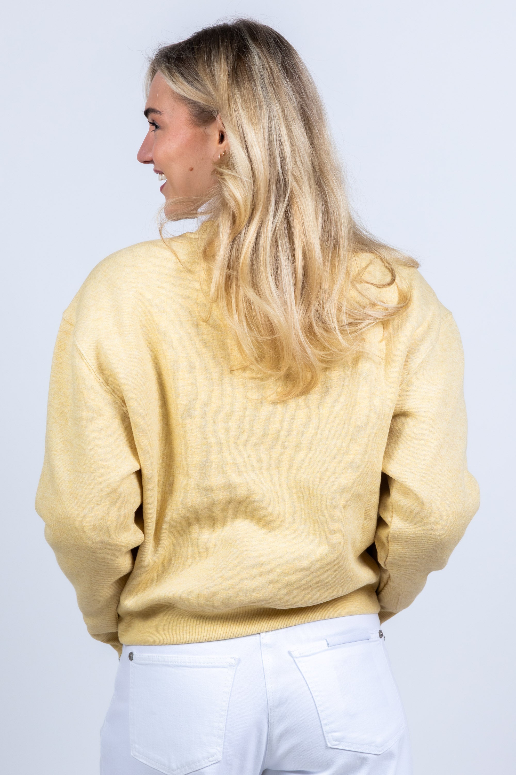 Sweater met print - Geel
