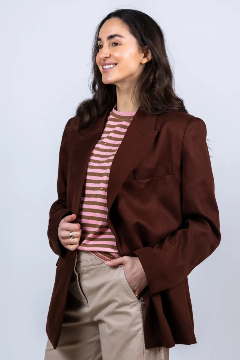 ESSENTIEL ANTWERP ESSENTIEL ANTWERP JASIONE Blazer met knopen - Bruin