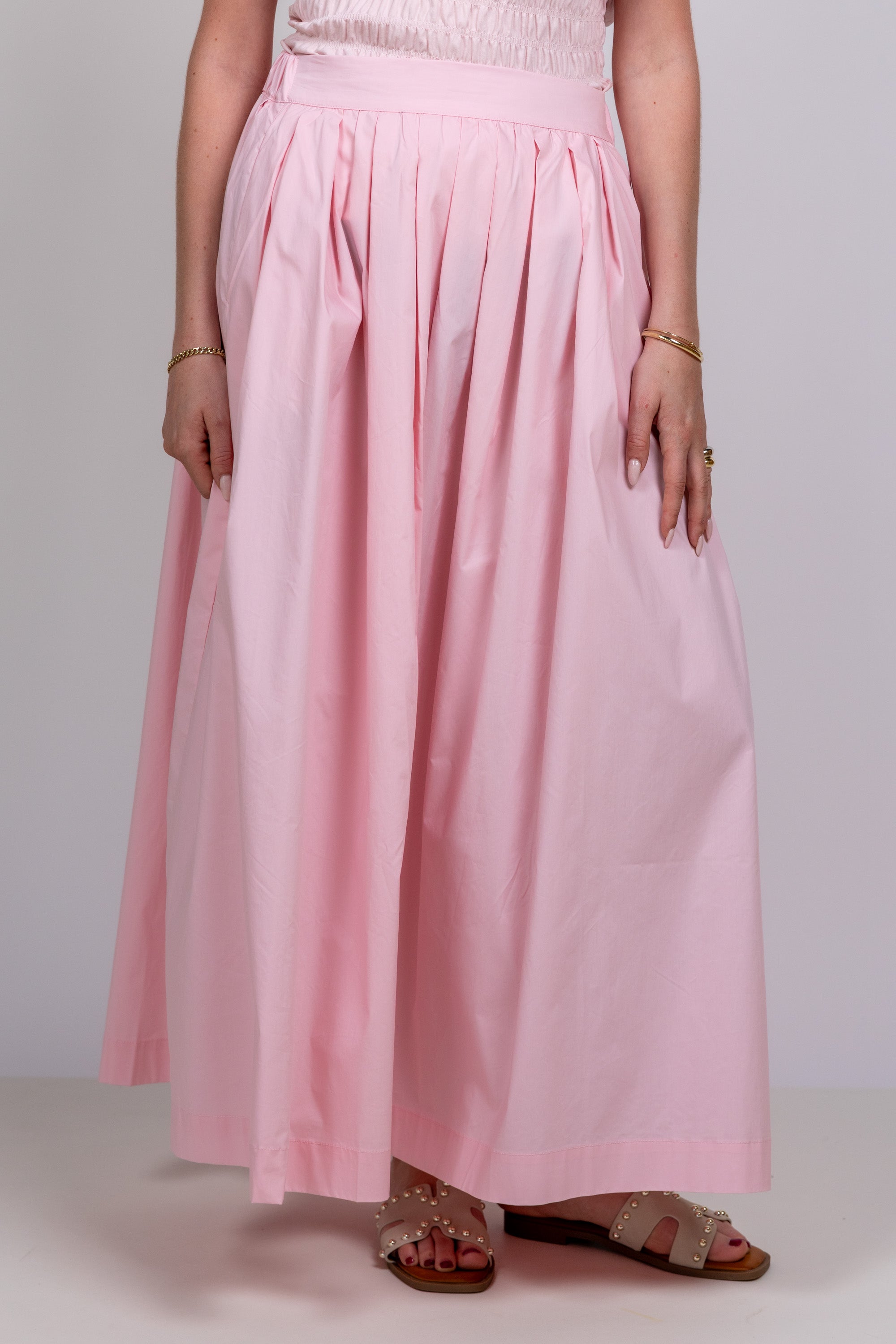 Rok met plooien - Roze