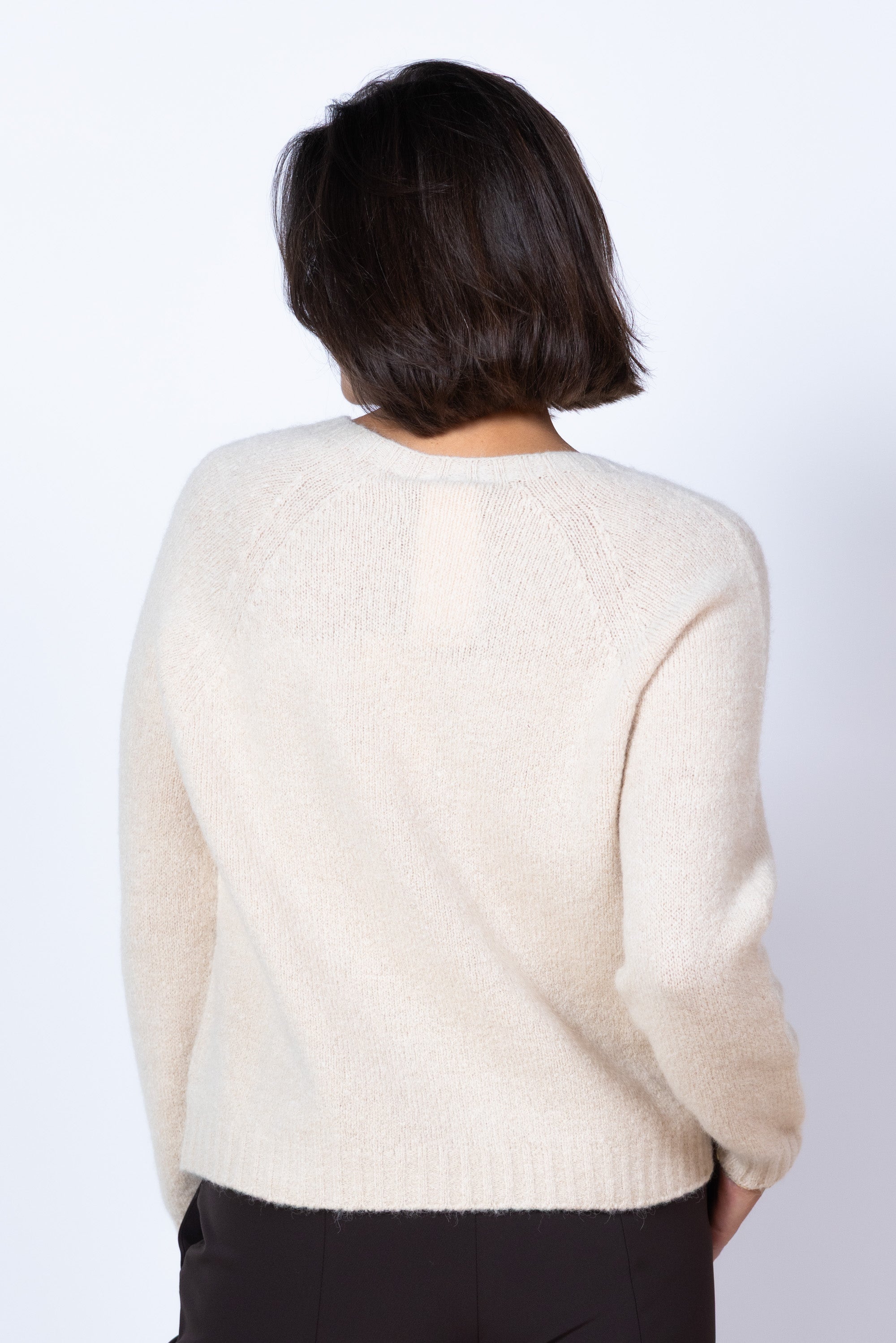 Trui met ronde hals - Beige